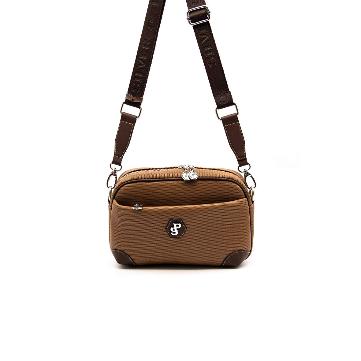 Silver Polo  Kadın Çapraz Çanta 1094-45529 SILVER POLO ÇAPRAZ Kadın ÇANTASI M86 KARAMEL-MAT KAHVE