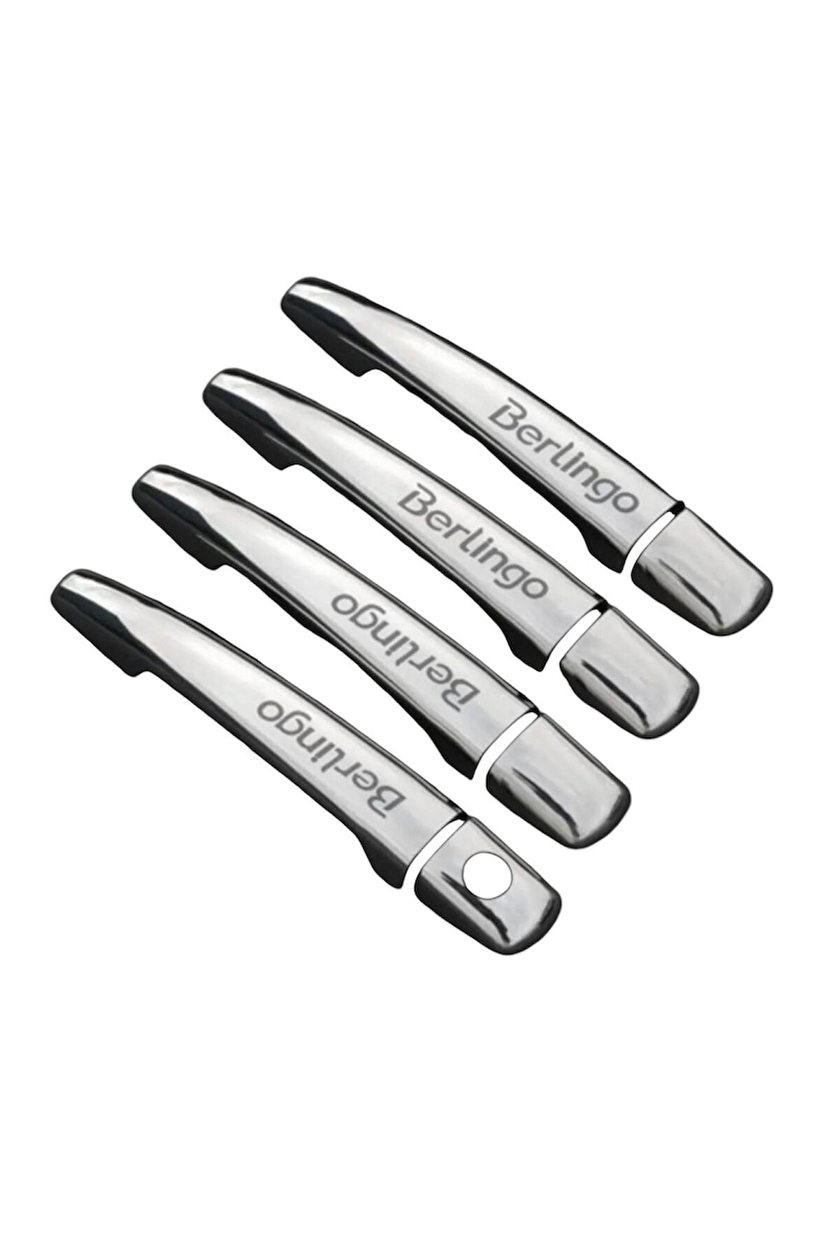 Citroen Berlingo Krom Kapi Kolu Tk (Berlingo yazılı)2008 Üzeri Paslanmaz Çelik