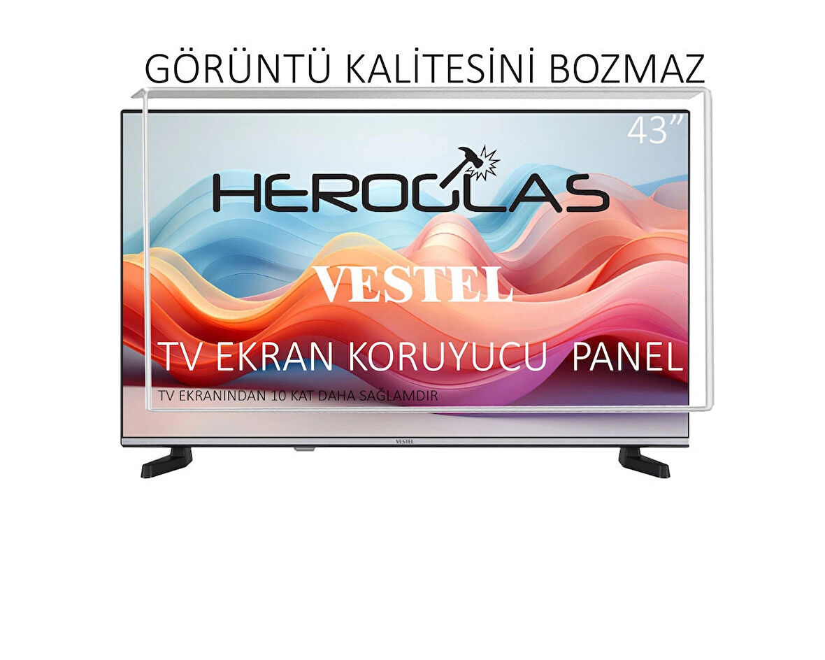 Heroglas Vestel 43U9631 43"Inç 109 Ekran Tv Ekran Koruyucu