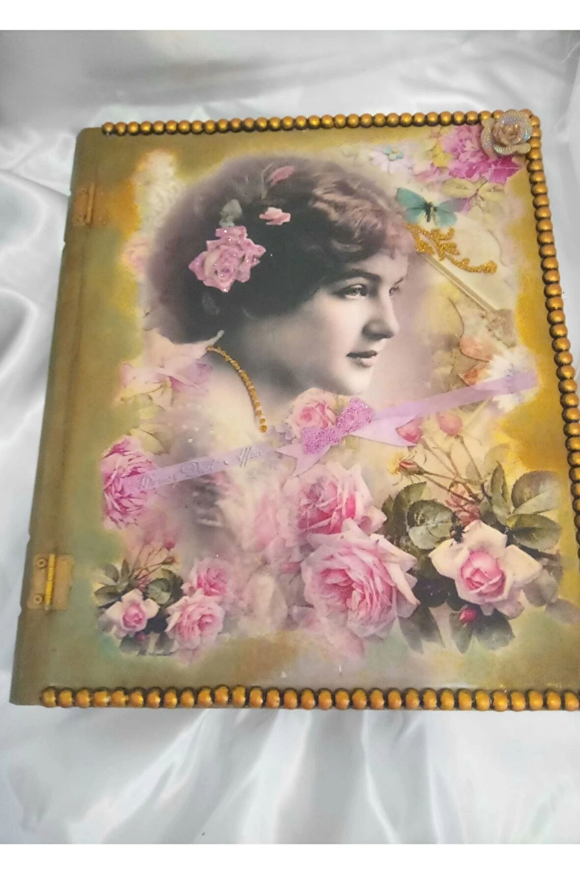 Sevgili Hediye Kutusu Sevgililer Günü Ahşap El İşi Hand Made Mücevher Kutusu