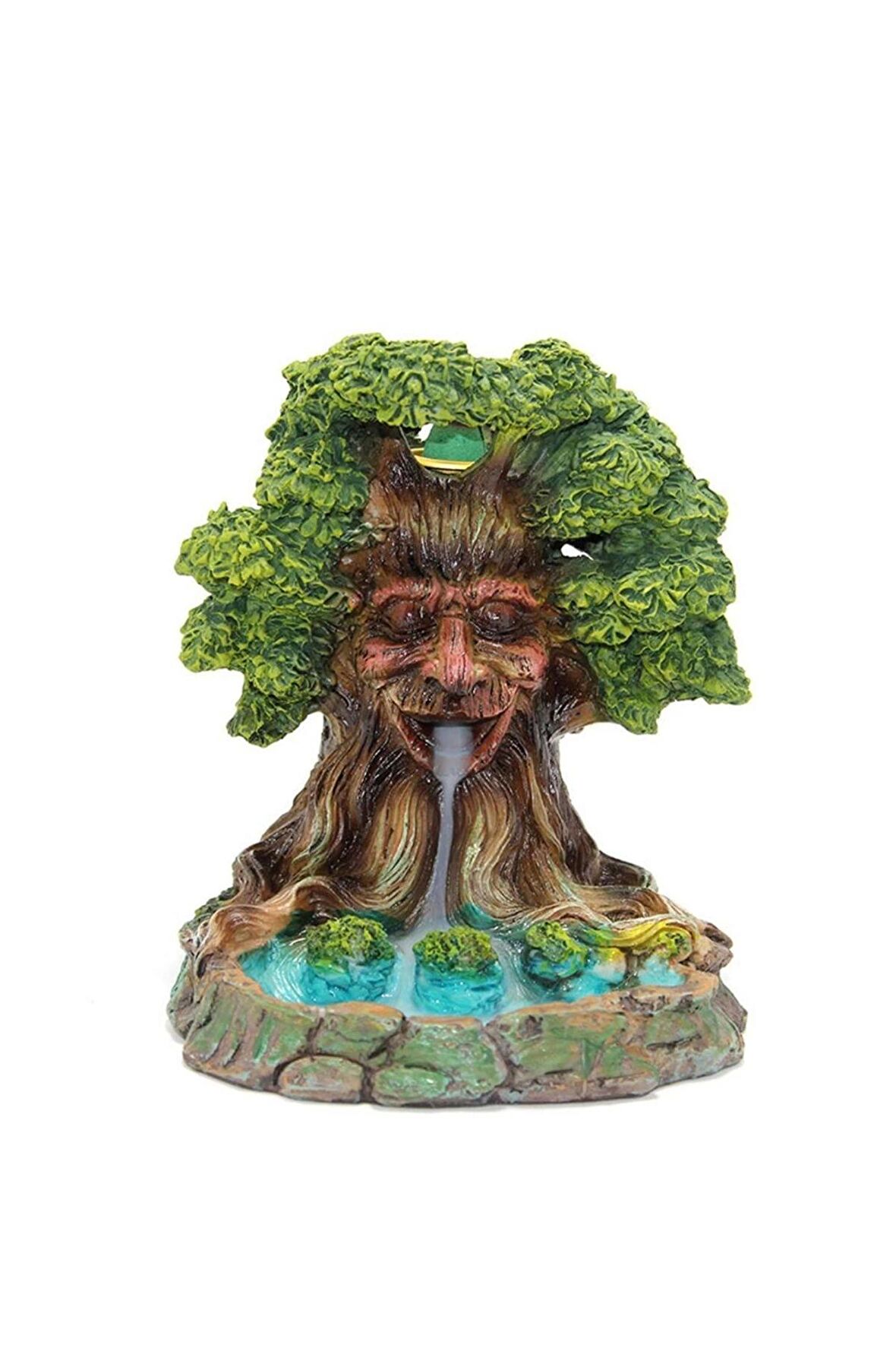 Geri Akış Tütsülük Ters Akış Konik Çubuk Tütsü Seramik Feng Sui Budha Yaşam Ağacı