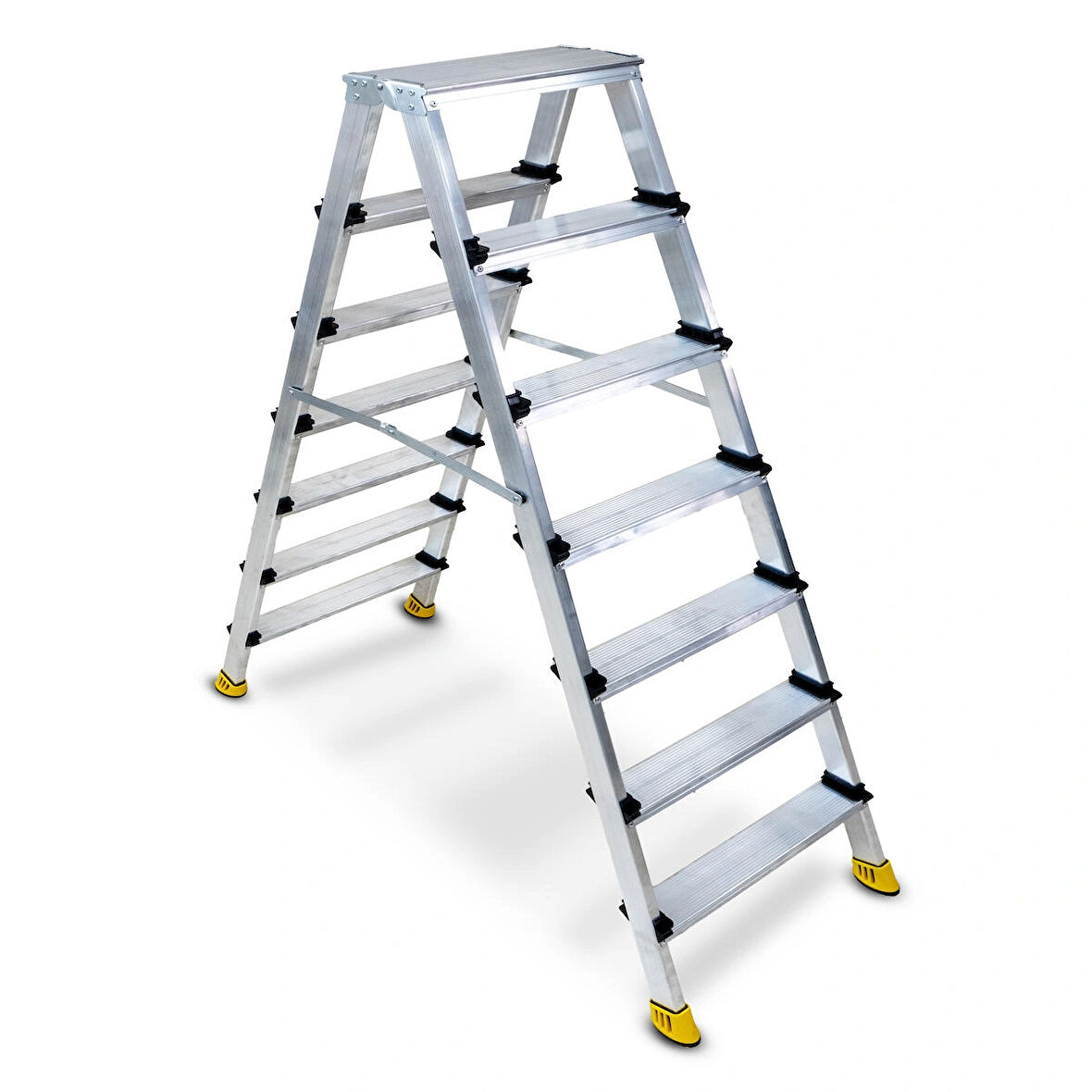 Sözbir 7+7 Gold Çift Çıkışlı Alüminyum Merdiven