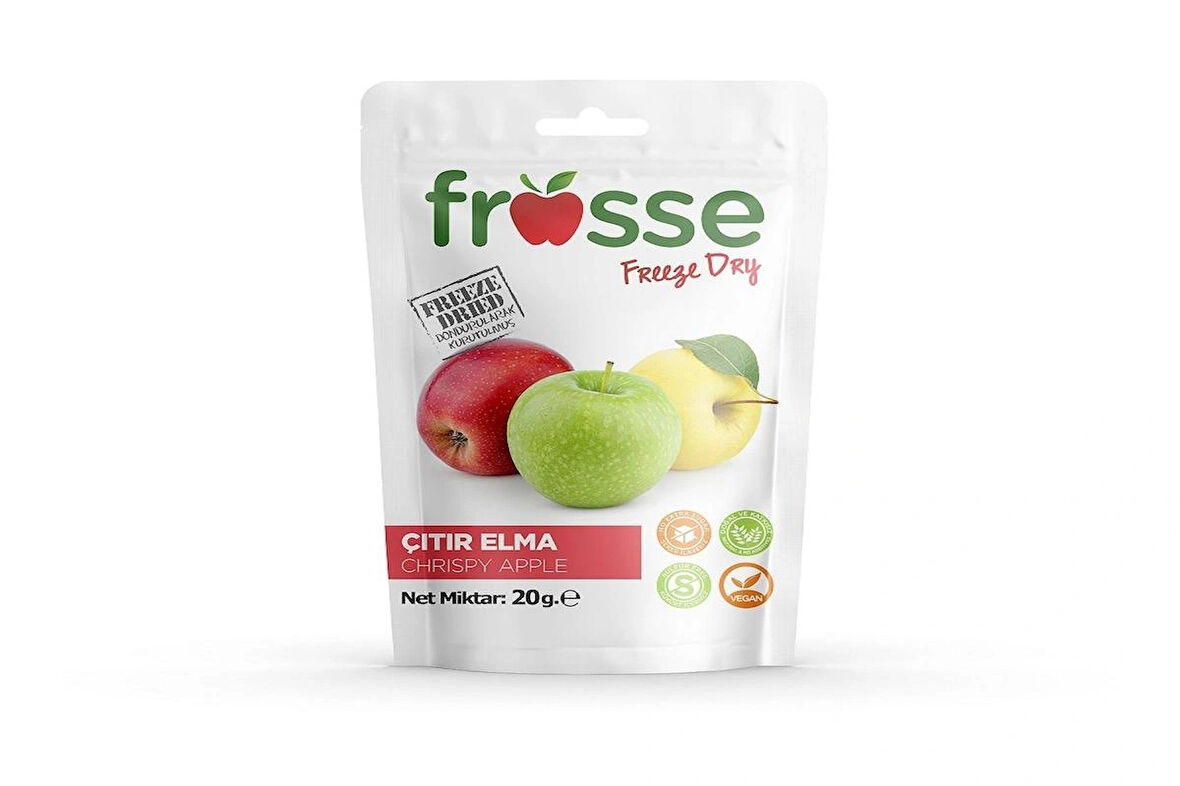Elma Kıtırı - Freeze Dried - Üretici Firmadan Dondurularak Kurutulmuş Elma Cipsi 20g