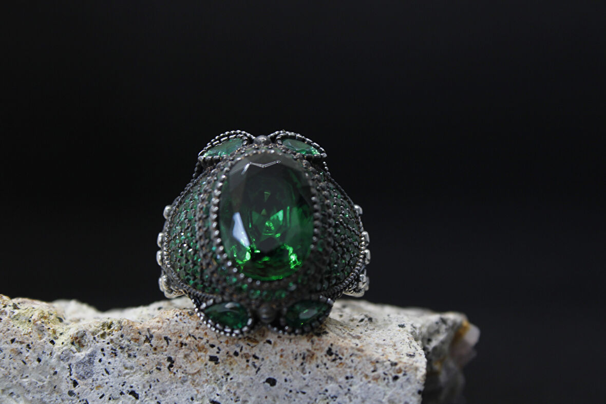 Senin Silver 925 Ayar Erkek Gümüş Yüzük – Hatt-ı Aşk El İşçiliği