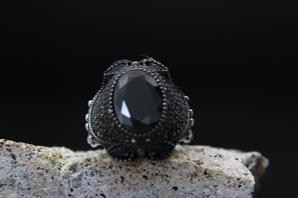 Senin Silver 925 Ayar Erkek Gümüş Yüzük – Hatt-ı Aşk El İşçiliği