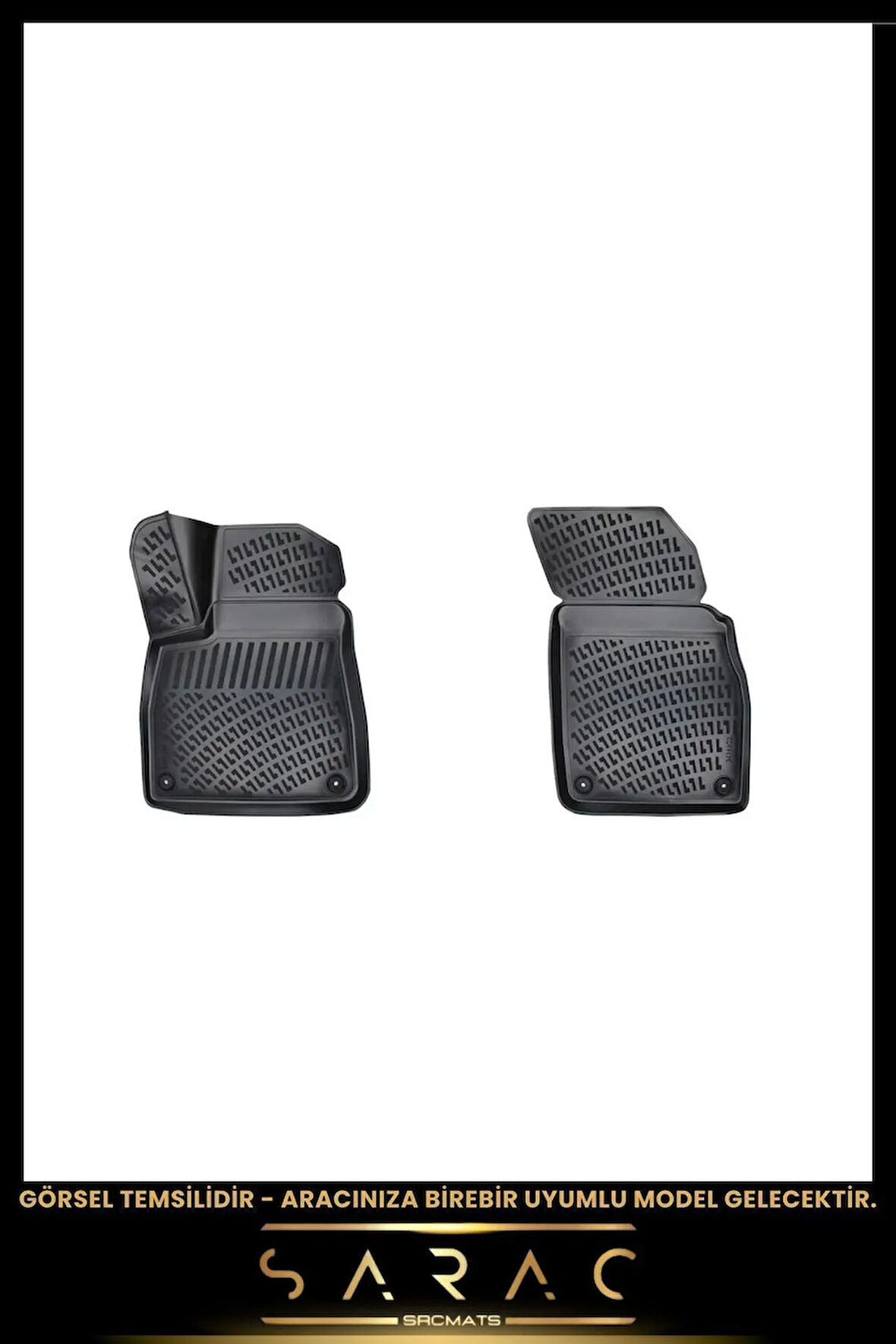 Peugeot Bipper Panelvan 2013 Model Araca Özel 3d Havuzlu Paspas(2 PARÇA)