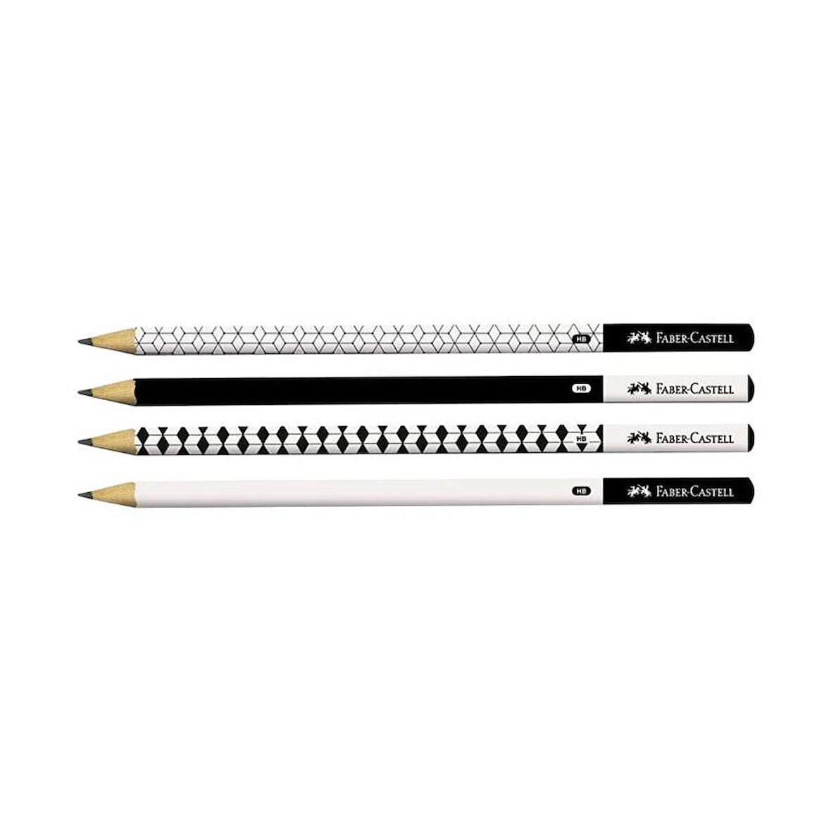 Geometri Desenli Yuvarlak HB Kurşun Kalem - 1 Adet