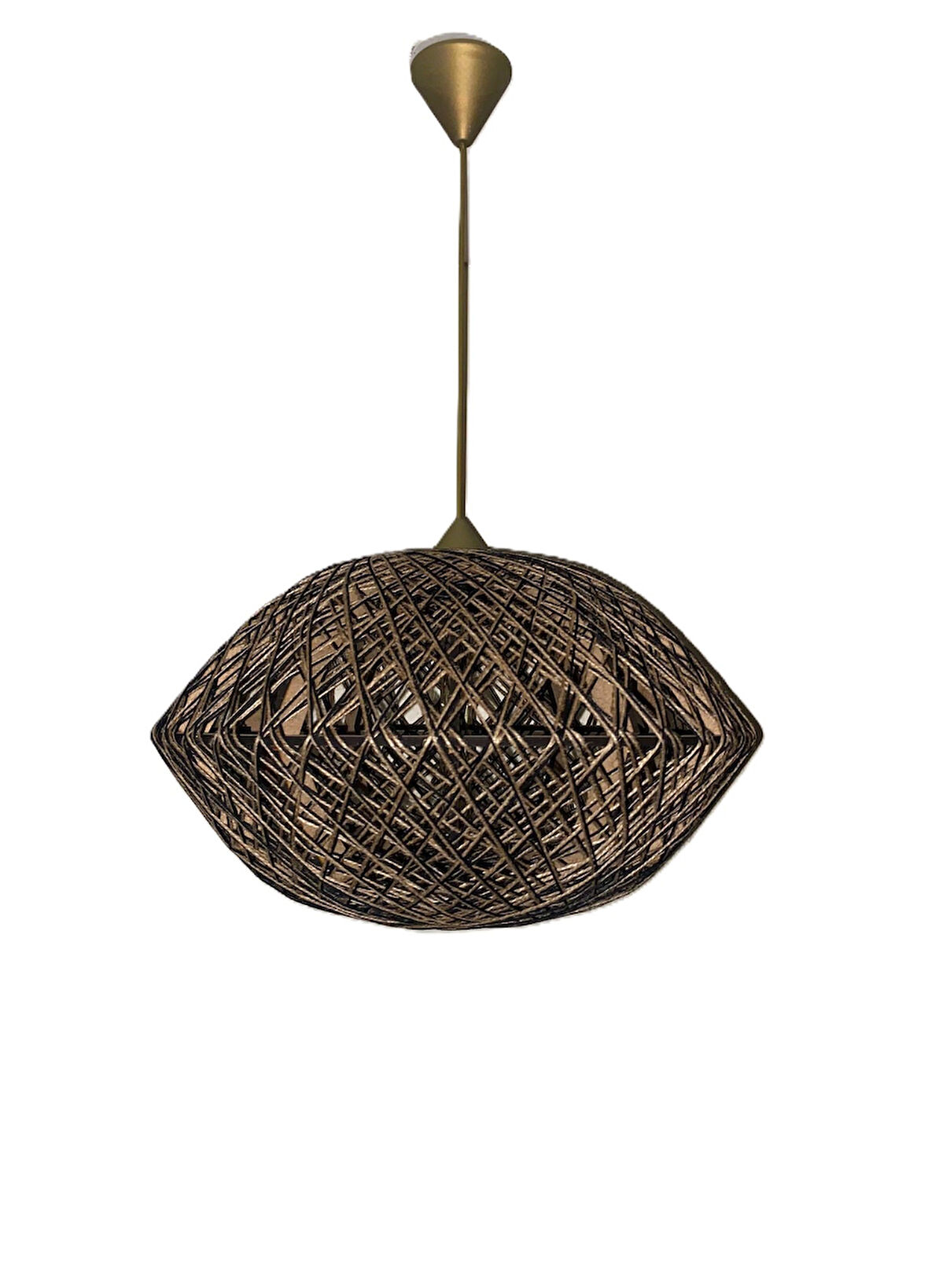 Doğal,El Yapımı -Bohem,Rustik,Modern,Hasır,Jüt-Sarkıt Avize