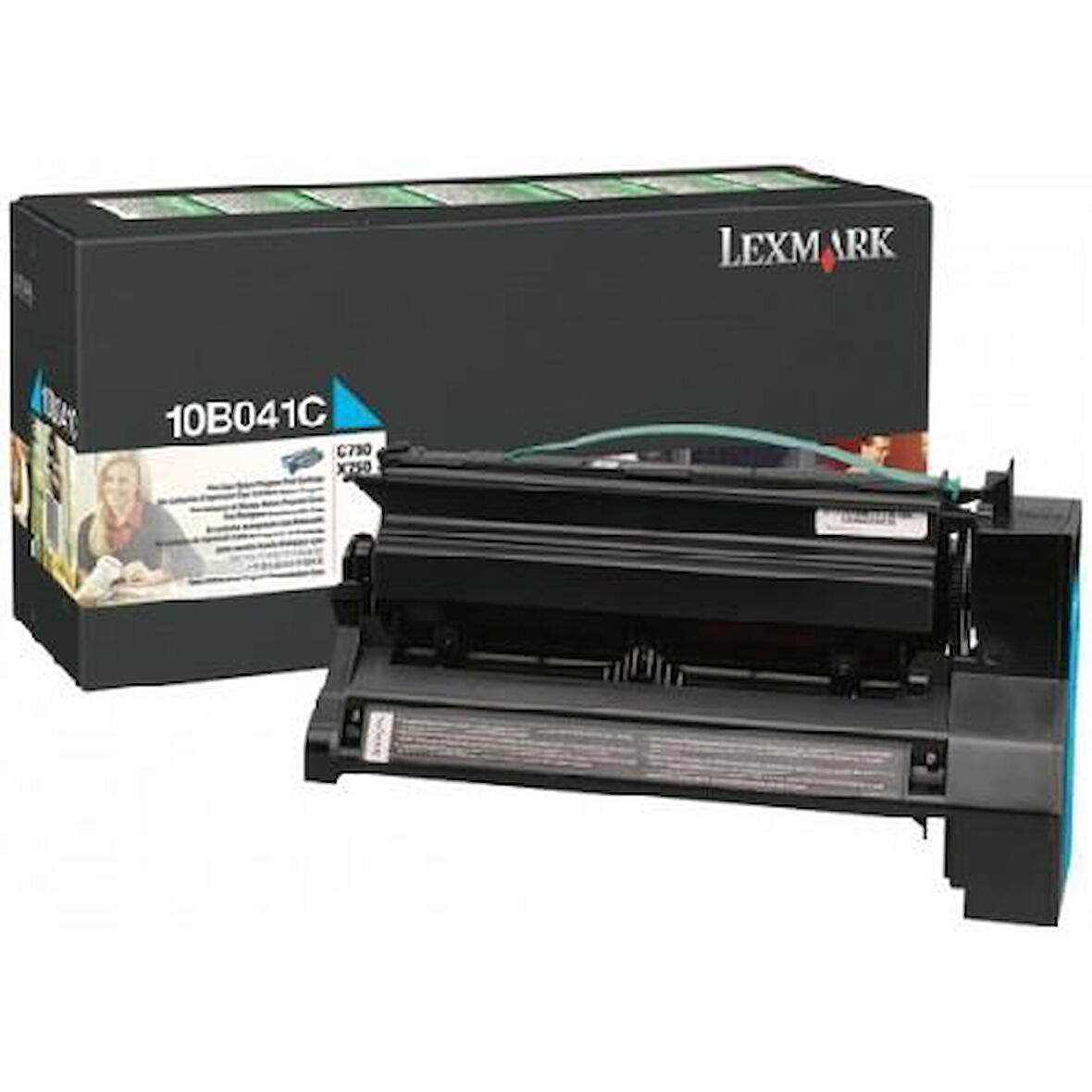 Lexmark Optra C-750  X-750 Yüksek Kapasite Mavi Toner  10B042C  (15k)