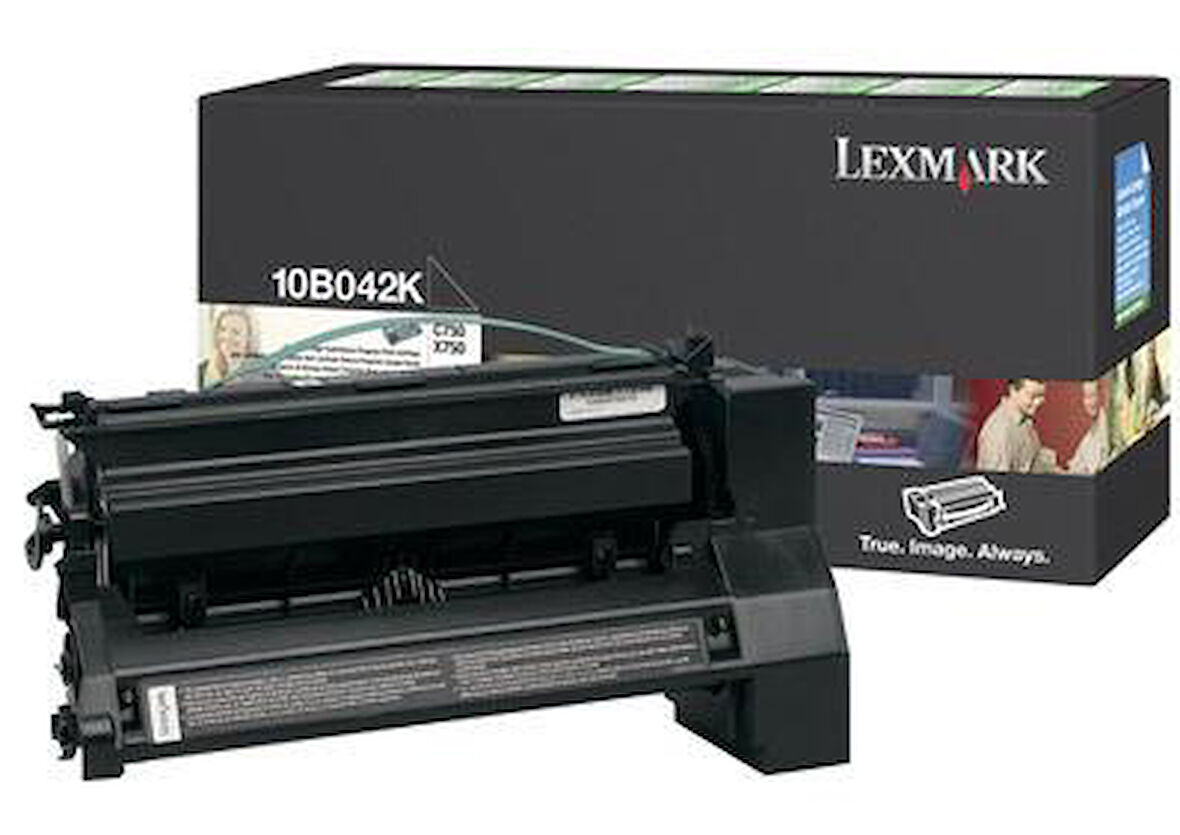 Lexmark Optra C-750  X-750 Yüksek Kapasite Siyah Toner  10B042K  (15k)