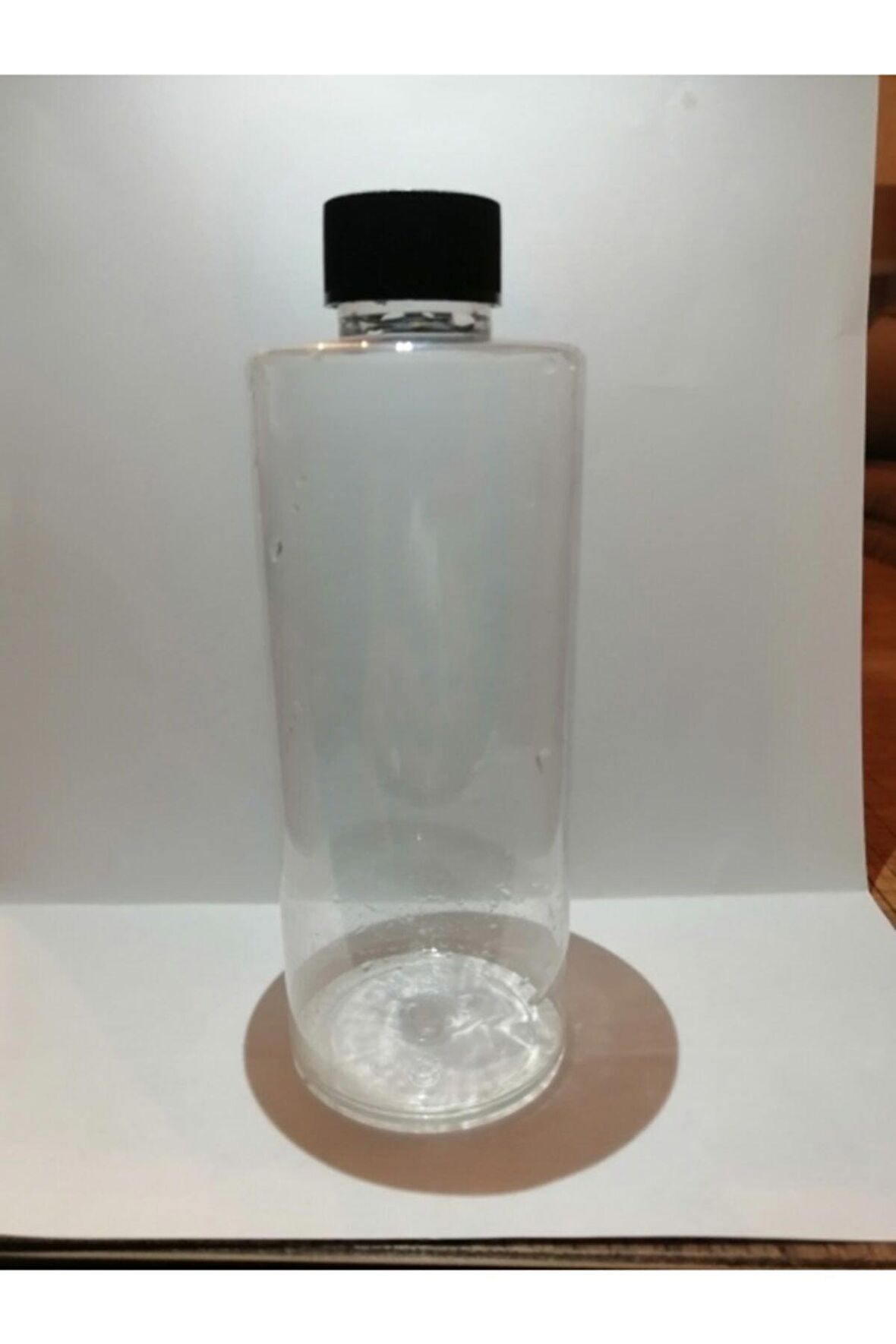 250ml Şeffaf Plastik Şişe+siyah Düz Kapak,boş Şişe,medikal Şişe,100 Adet