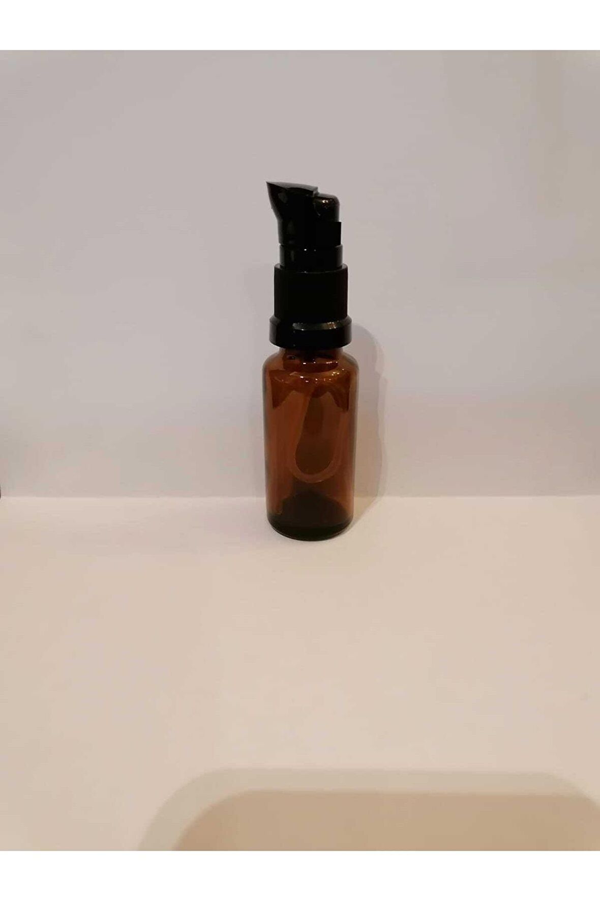 20cc 100 Adet Kahverengi Serum Pompalı Boş Medikal Şişe Emniyet Kapaklı