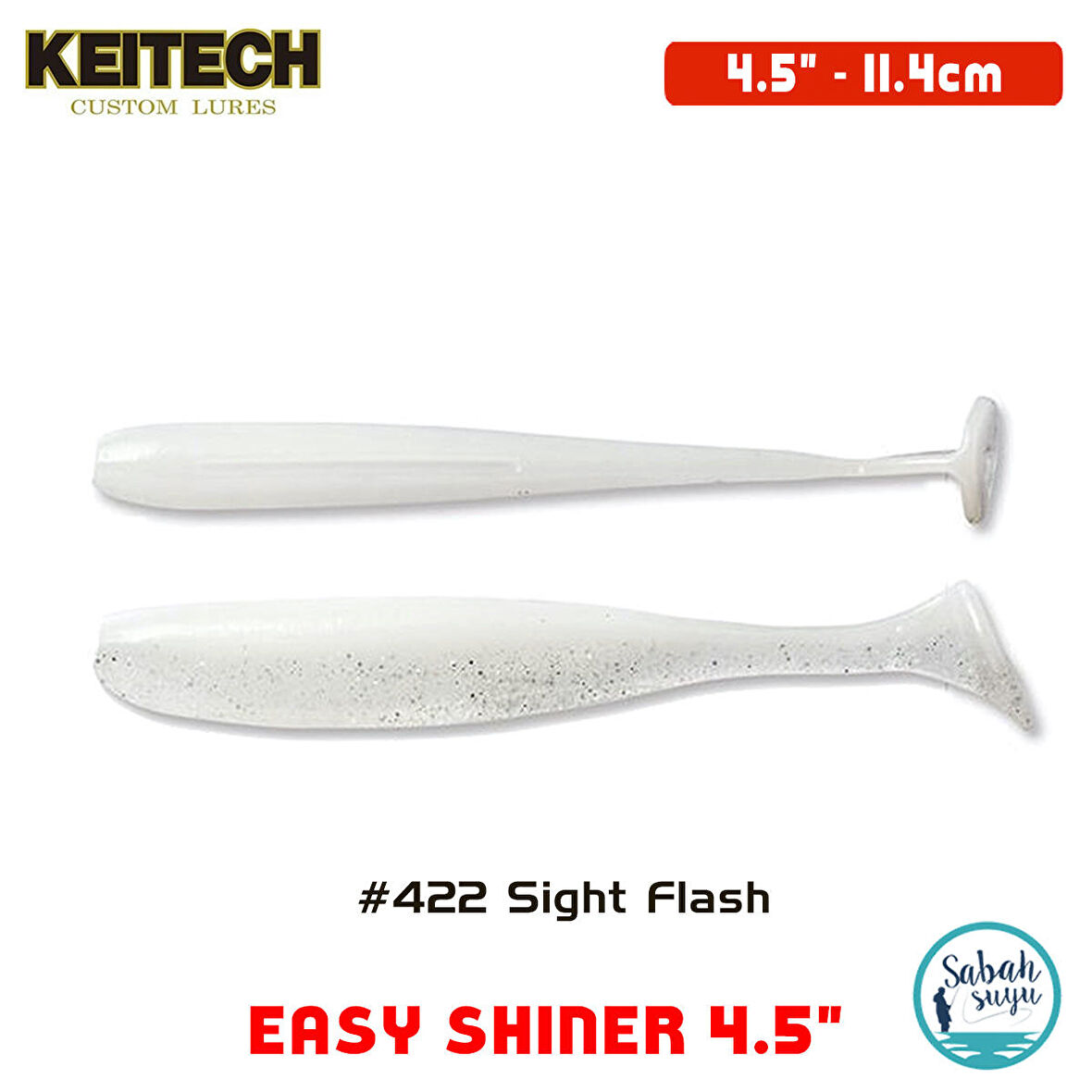 Keitech Easy Shiner 11.4cm (4.5") #422 Sight Flash Silikon Balık