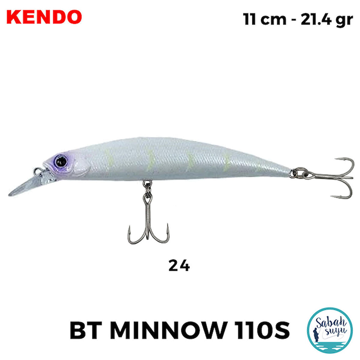 Kendo BT Minnow 110S 11cm 21.4gr Sahte Balık #24