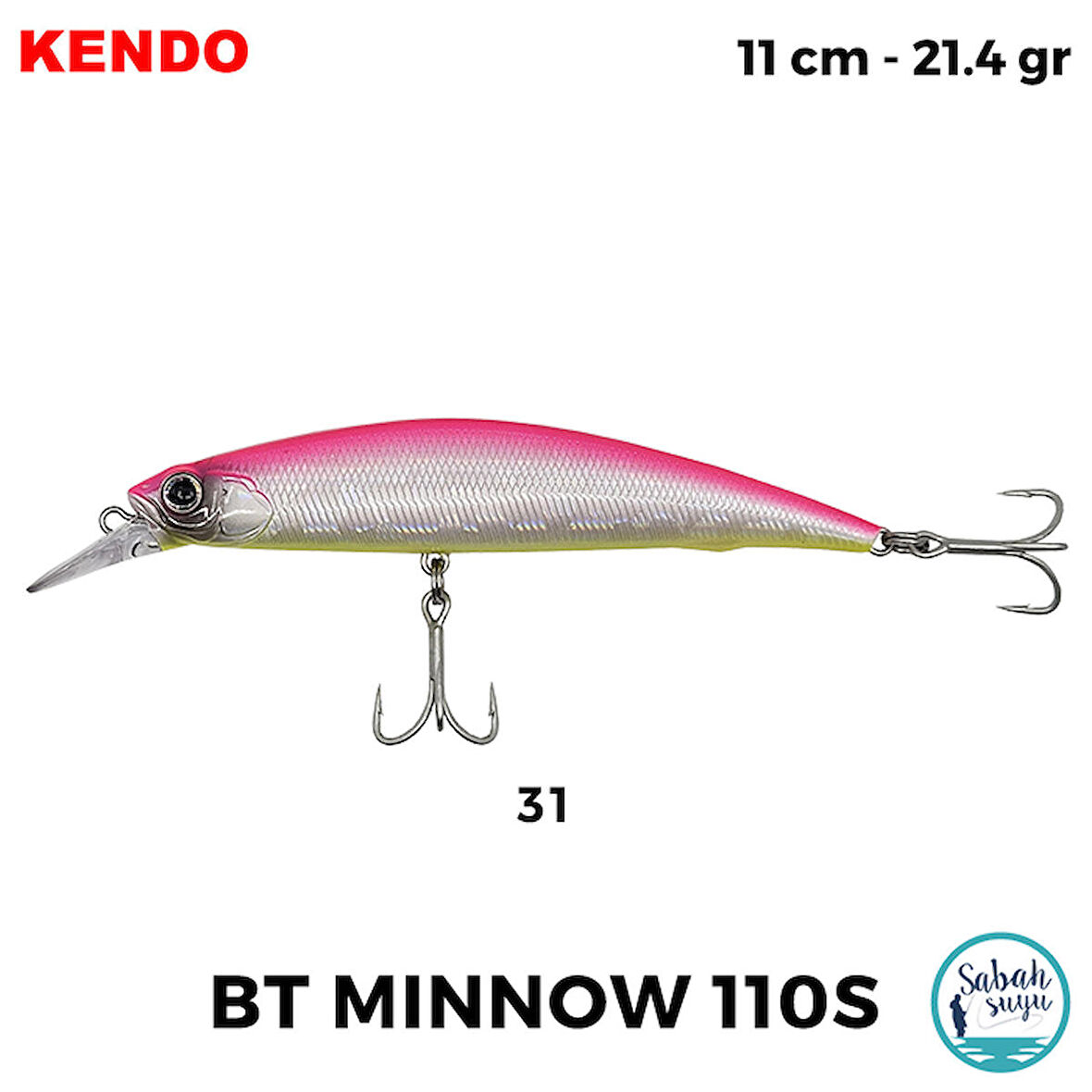 Kendo BT Minnow 110S 11cm 21.4gr Sahte Balık #31