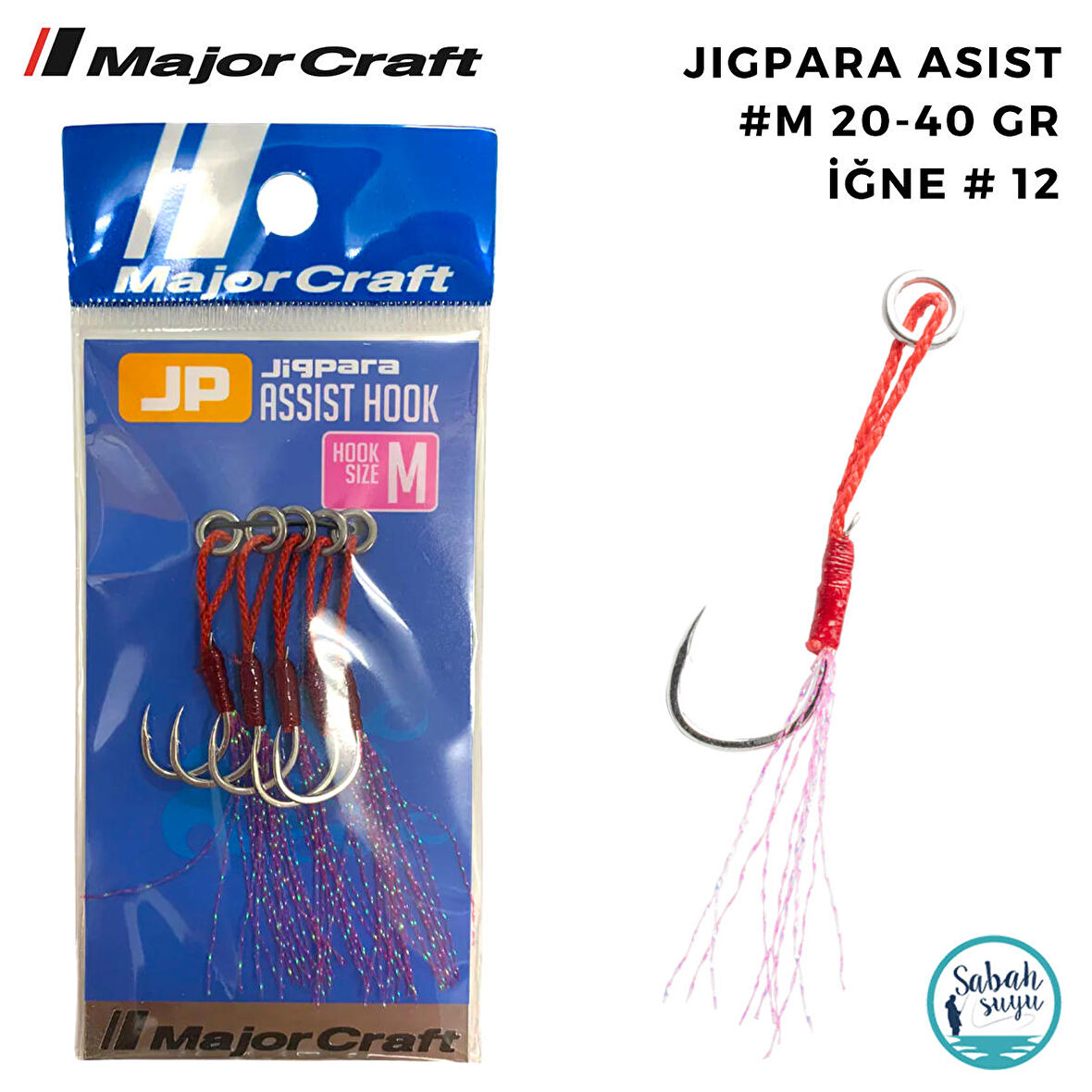 Major Craft Jigpara Tekli Asist İğne #M 20-40gr (5 Adet)