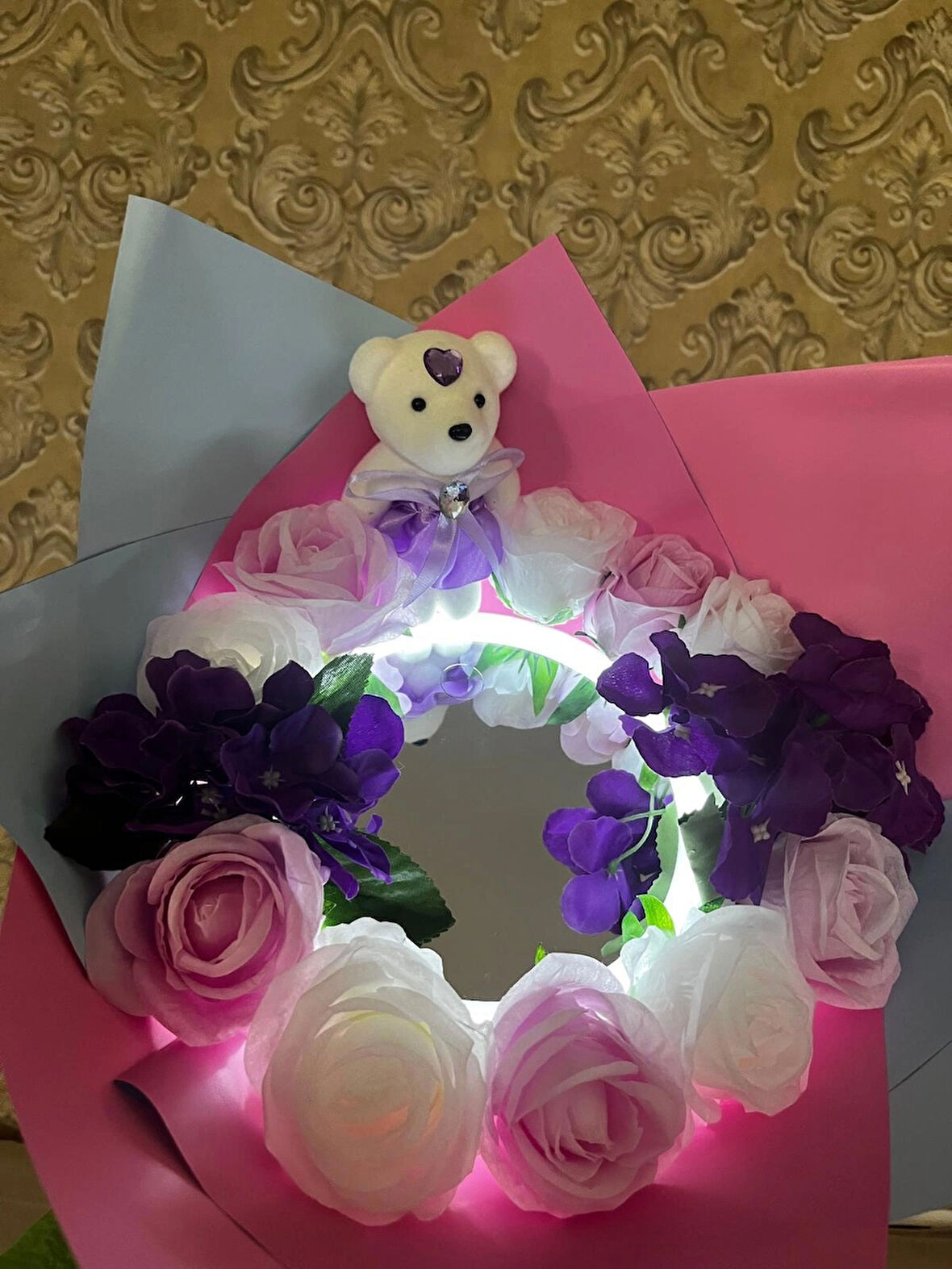 Ayıcıklı Aynalı Buket 