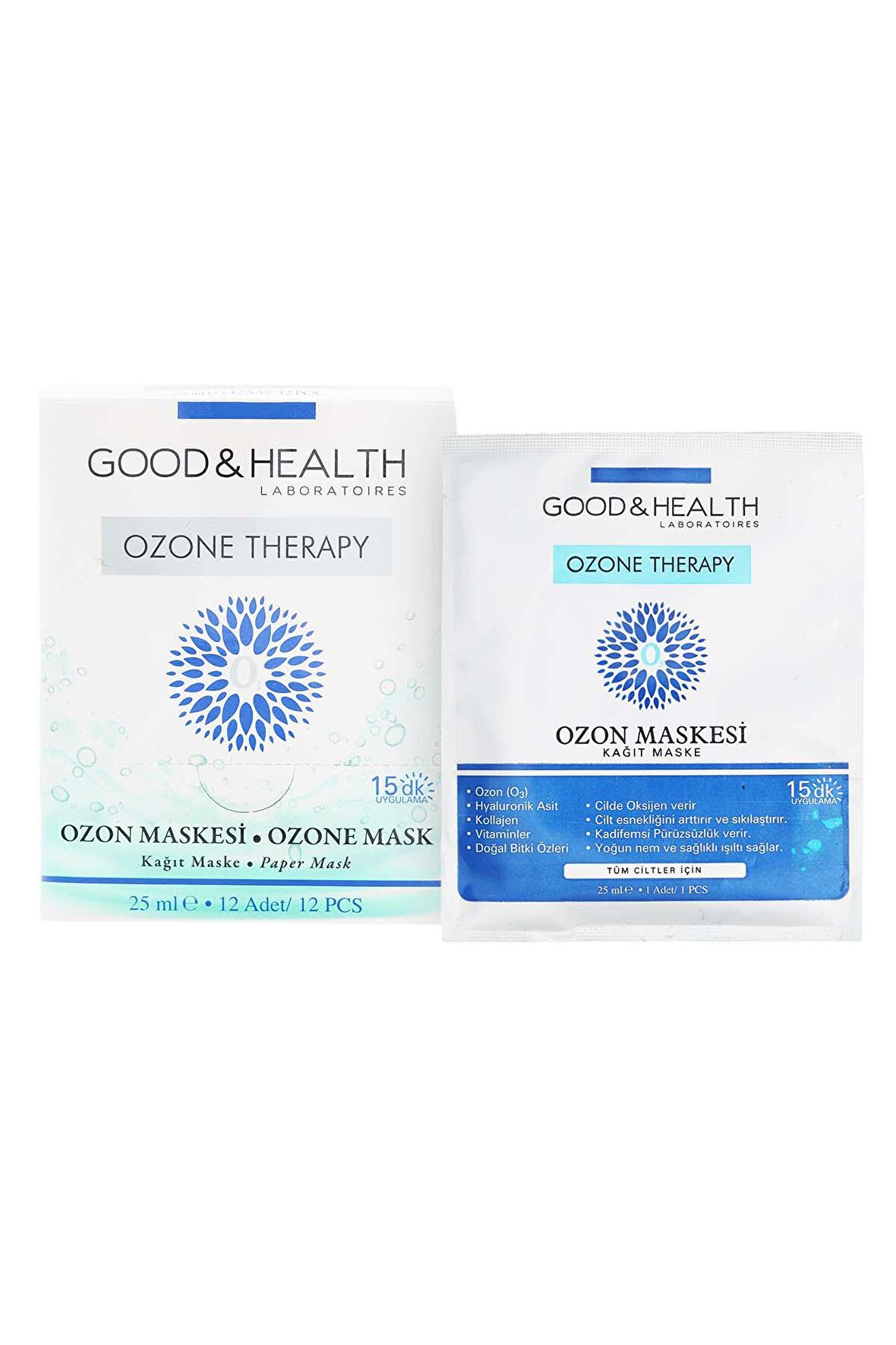 GOOD&HEALTH OZONE THERAPY NEMLENDİRİCİ OZON KAĞIT MASKE 25 ML - TEKLİ