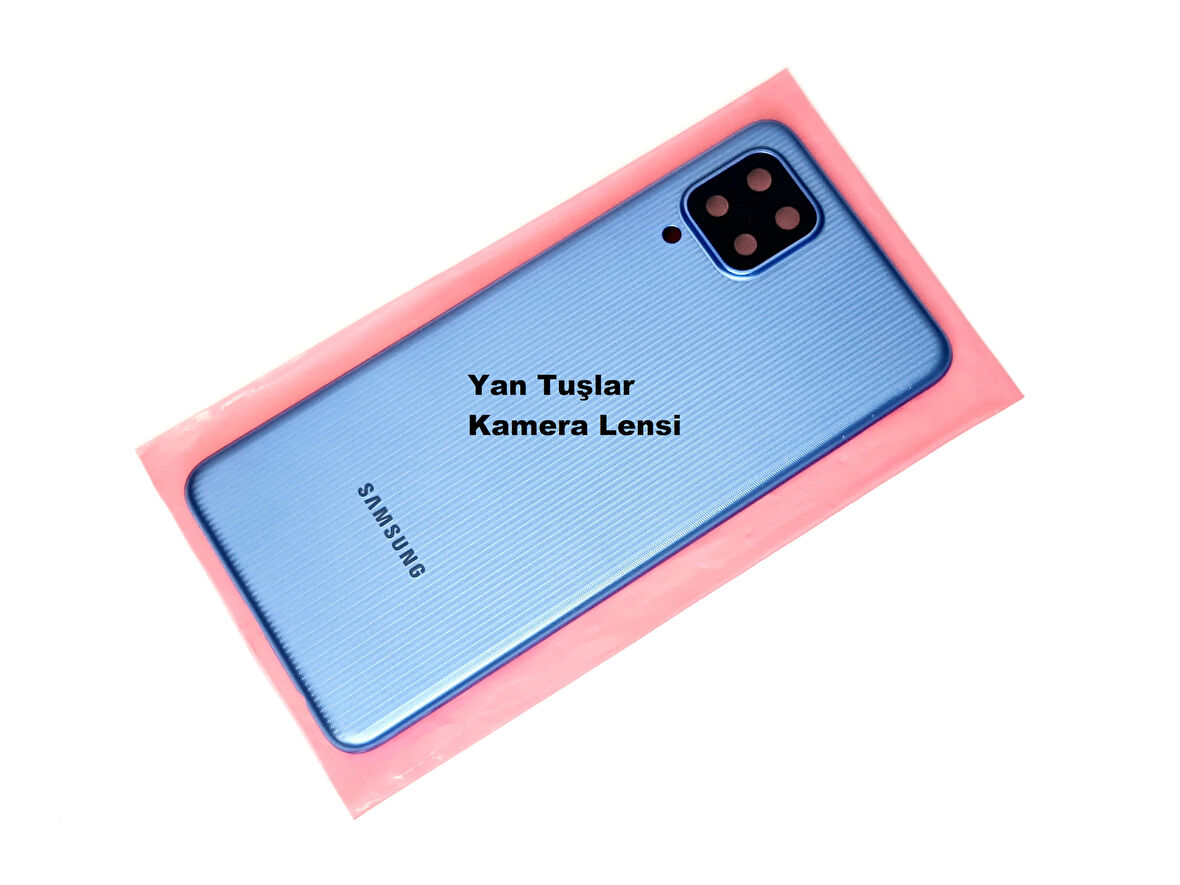 Tkgz Samsung Galaxy M21 KASA Arka Pil Batarya Kapağı Mavi