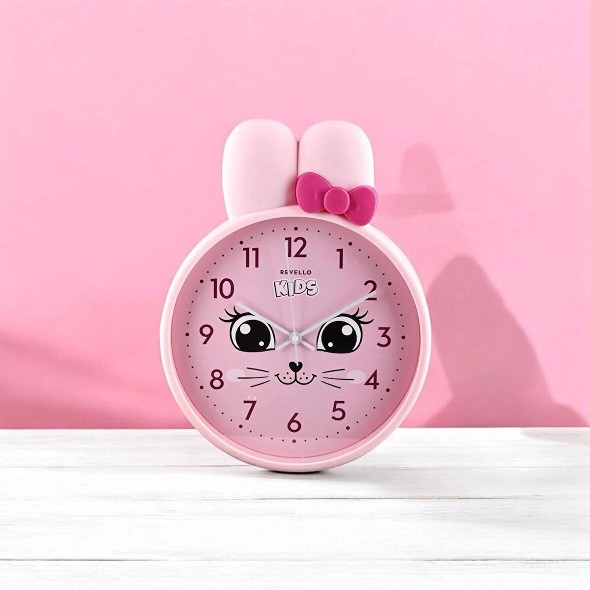 HEDİYELİK PEMBE ÇOCUK ODASI DUVAR SAATİ  27X39 CM