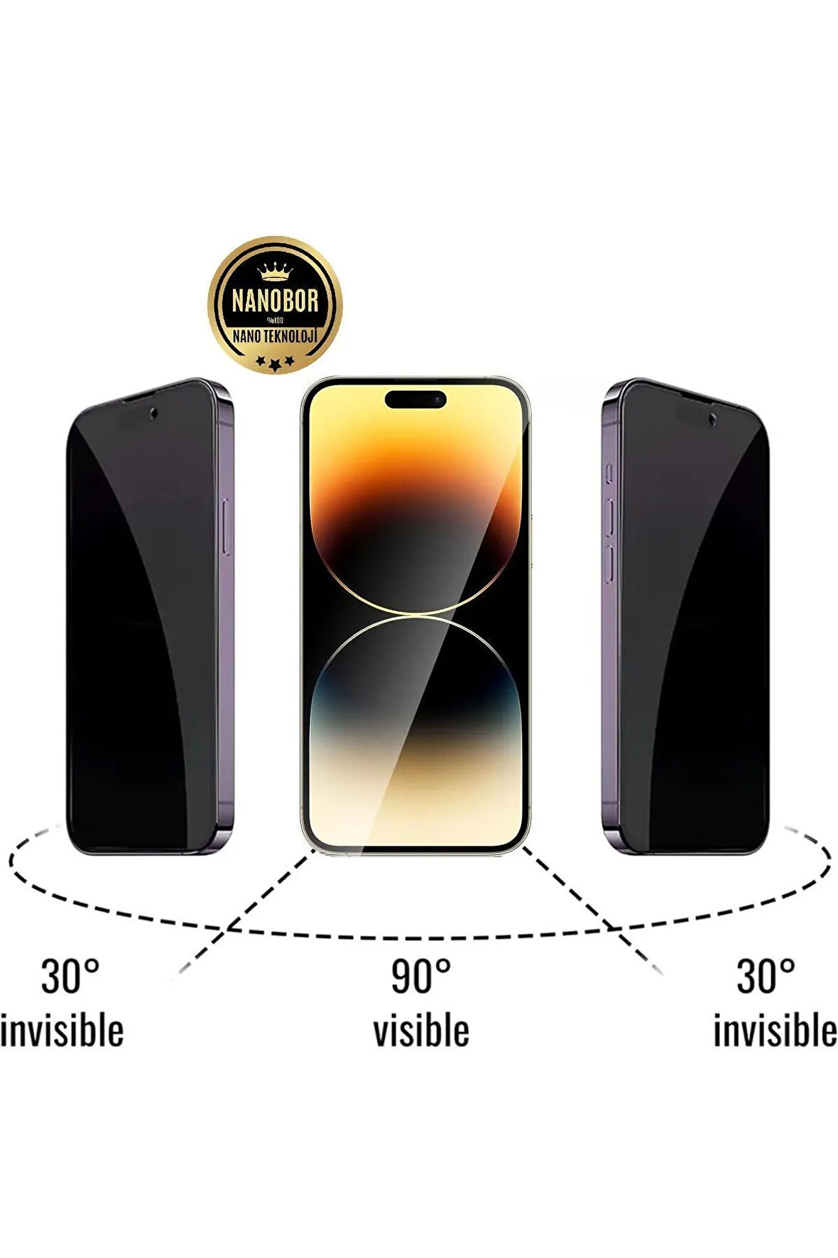 Apple iPhone 15 Pro Max Hayalet Ekran Koruyucu Kırılmaz Cam - Ultra İnce