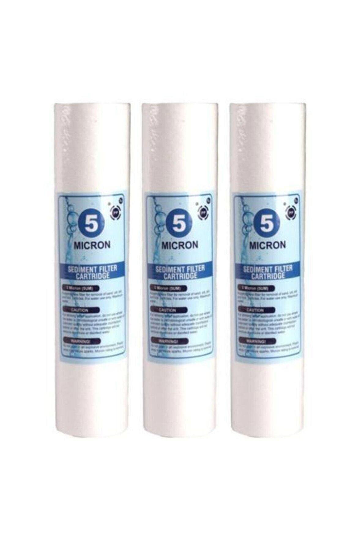 5 Mikron Sediment Spun Filtre (toz,tortu Filtre) 3 Adet 5mkr-3ad