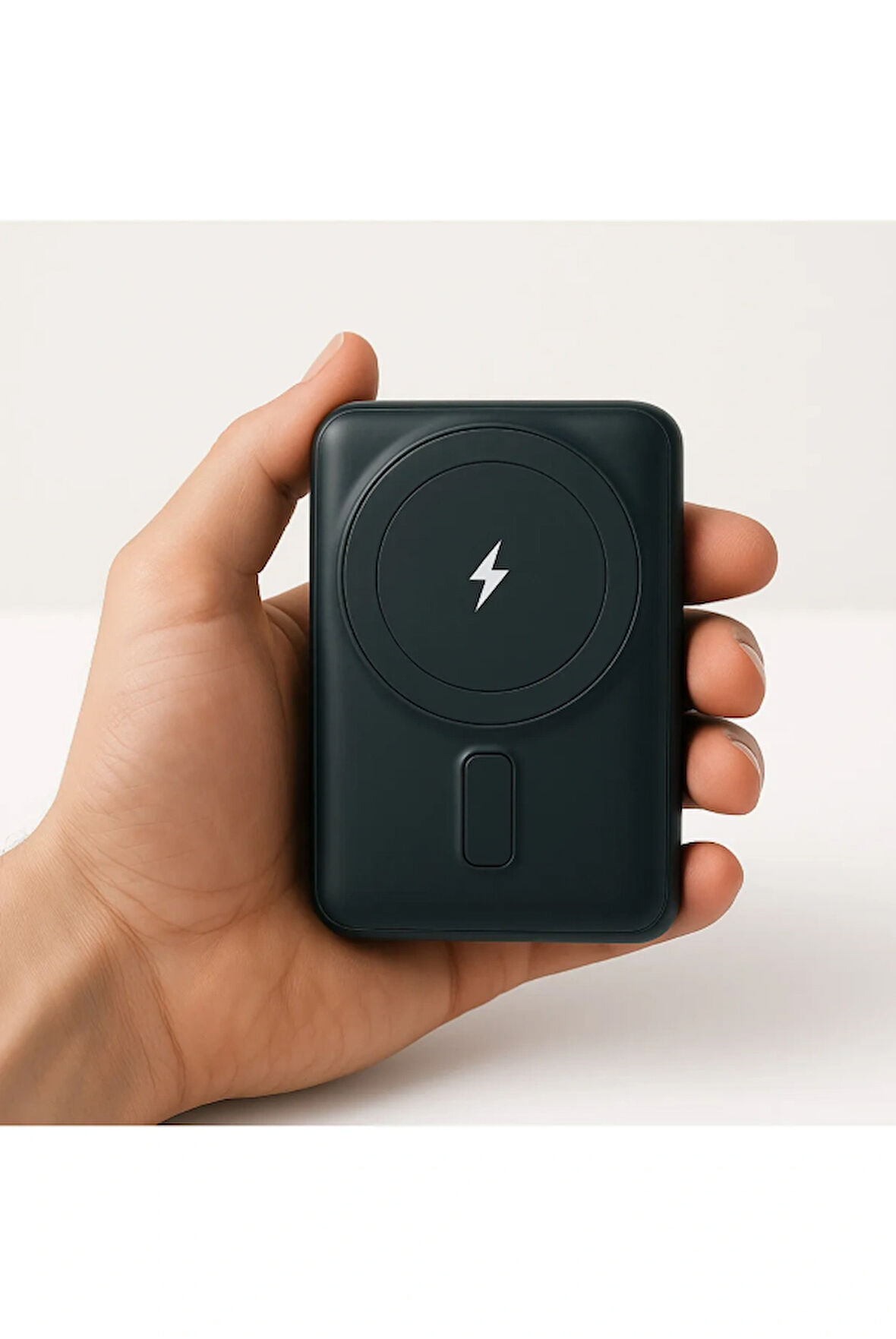  12.000 Mah Magsafe Standlı PowerBank Type-c  Lightning Kablo Bir Arada