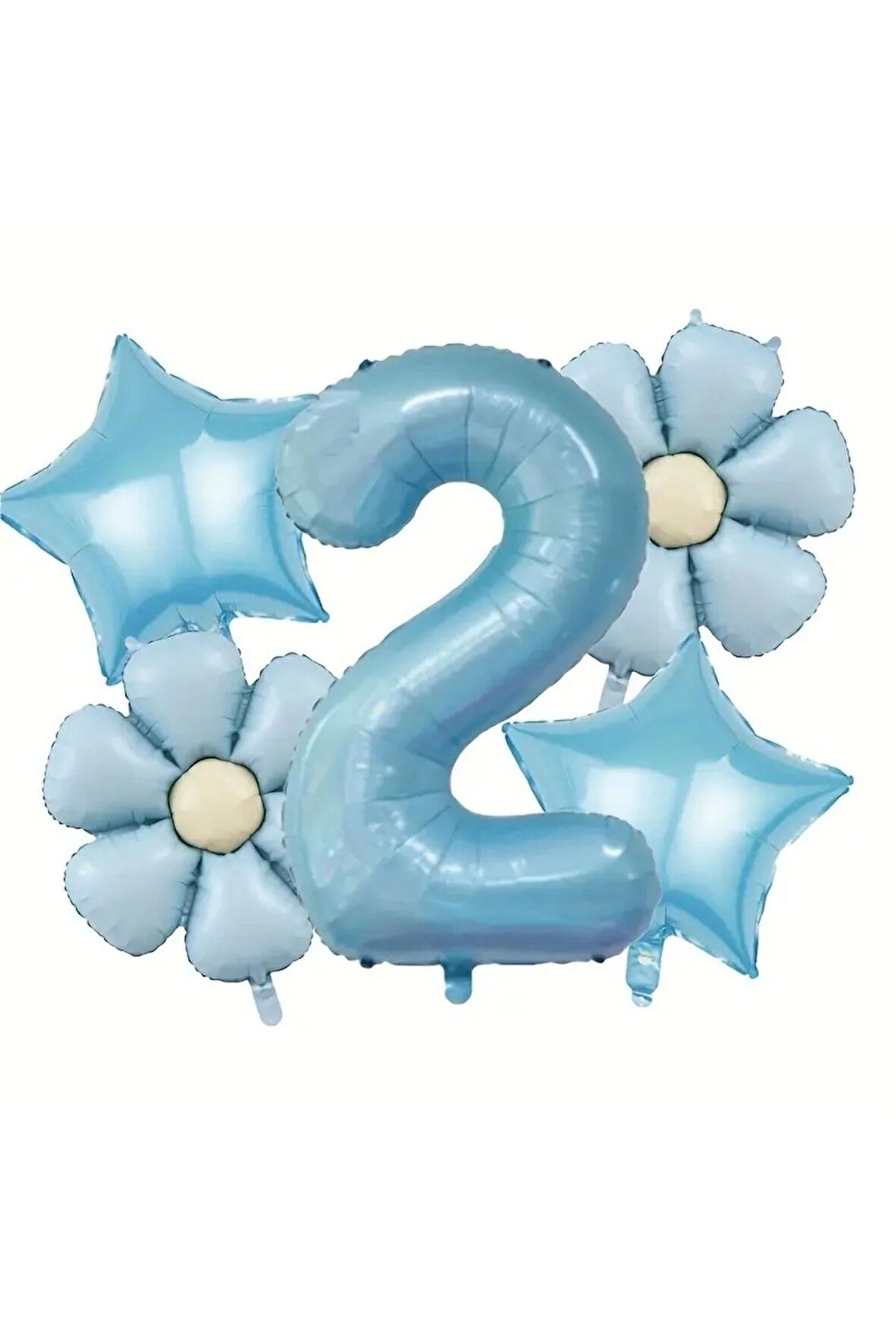 Mavi Papatya Balon Seti