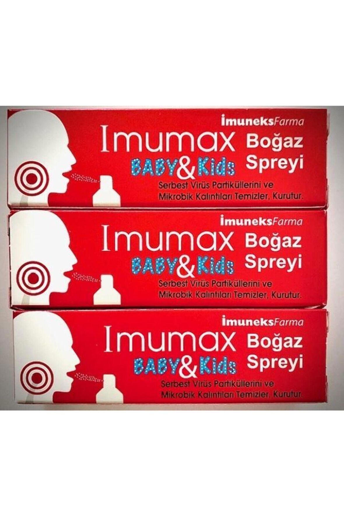 Imuneks Imumax Baby & Kids Boğaz Spreyi 20ml*3 Adet