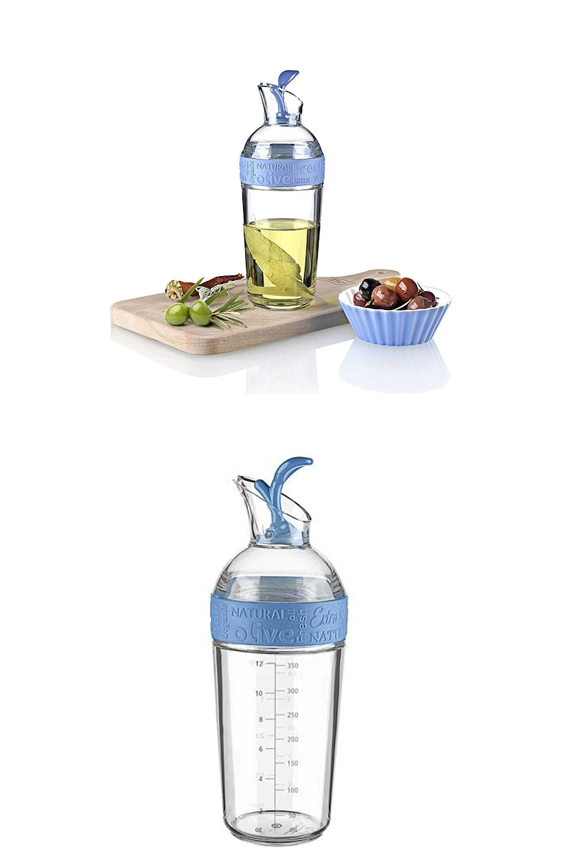 Fresh Ölçülü Akrilik Yağlık Sirkelik Sosluk 350 ML - Mavi