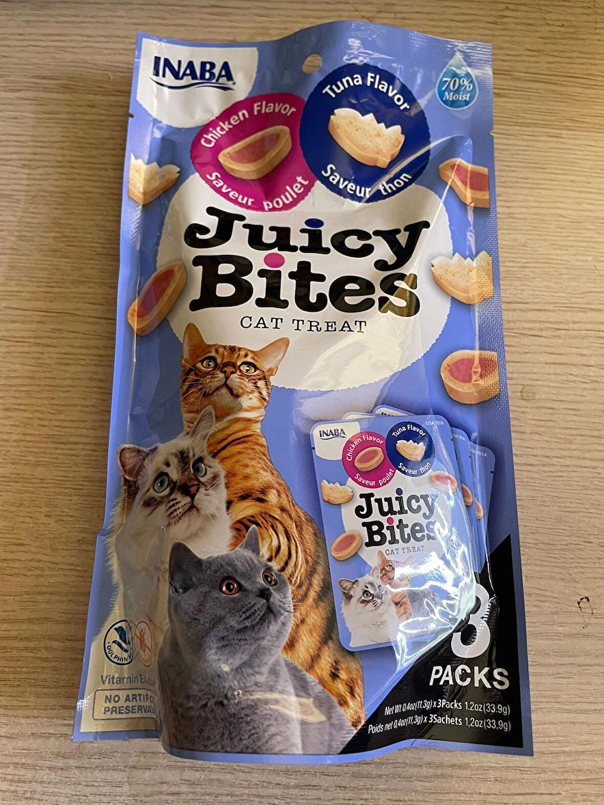 Inaba Juicy Bites Kedi Ödülleri Yengeç ve Tarak Aromalı