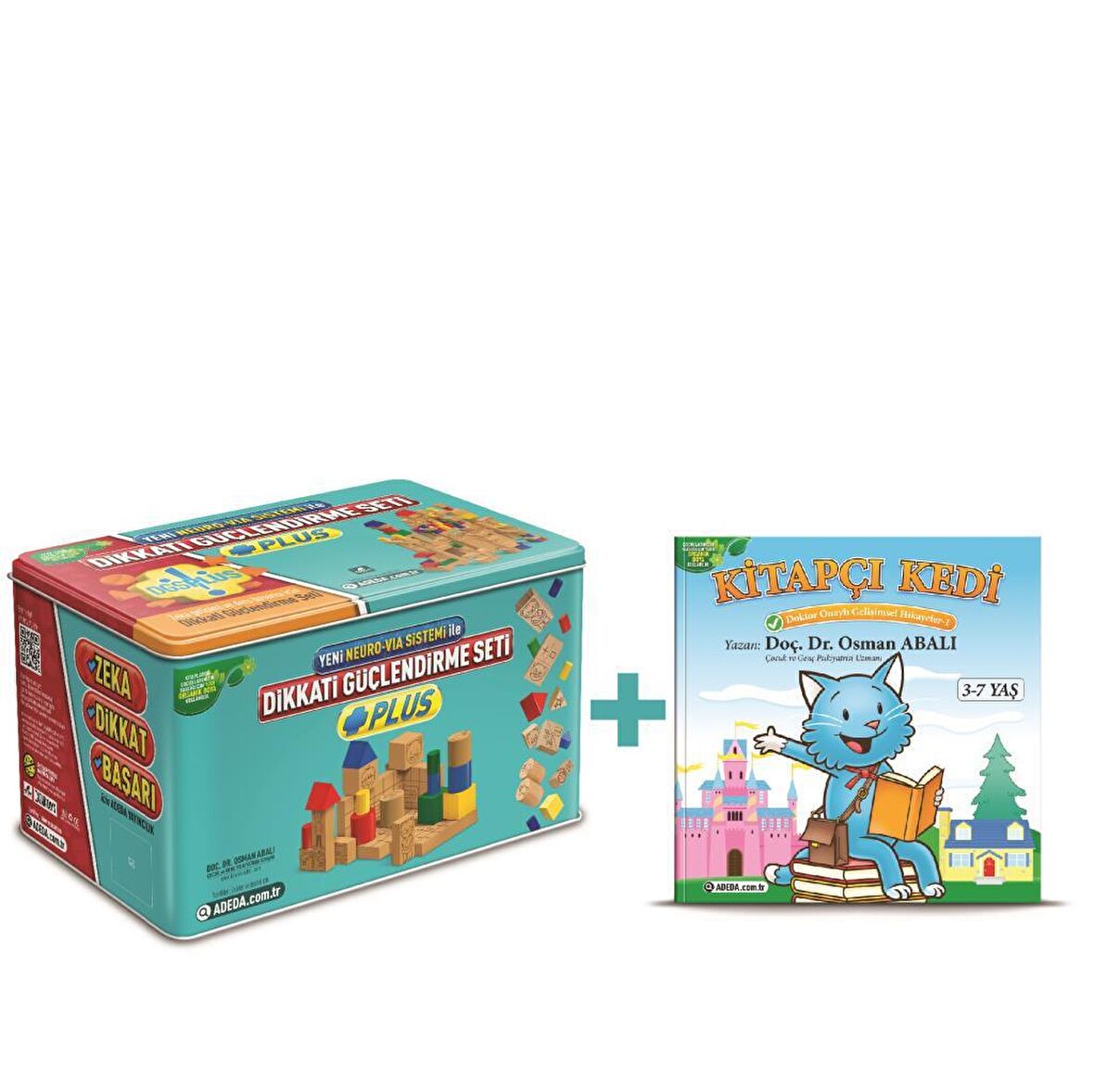 Adeda Dikkati Güçlendirme Seti DGS Plus 5 Yaş + Kitapçı Kedi