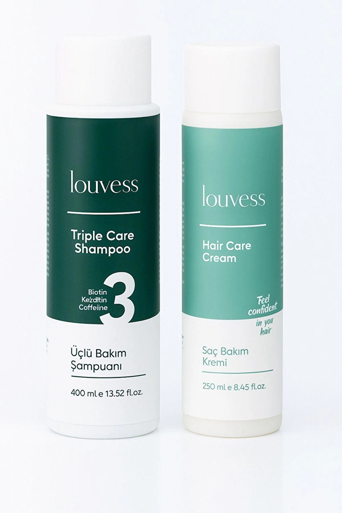 Louvess Üçlü Bakım Şampuanı & Saç Bakım Kremi Seti