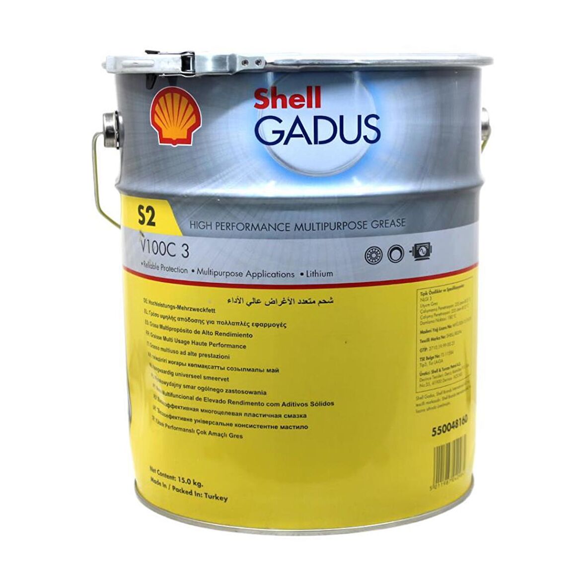 Shell Gadus S2 V100C 3 - 15 Kg Rulman Gresi - Mükemmel Yağlama