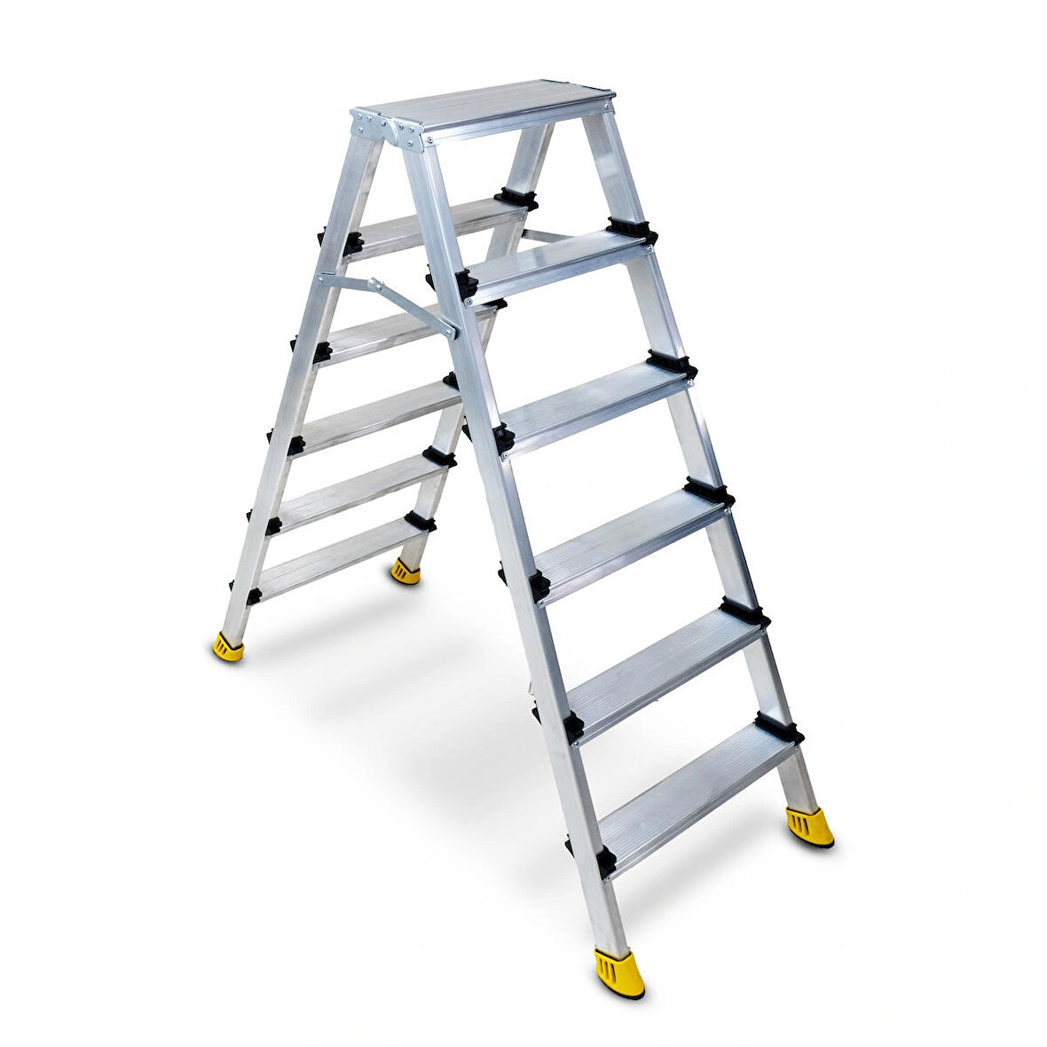 Sözbir 6+6 Gold Çift Çıkışlı Alüminyum Merdiven