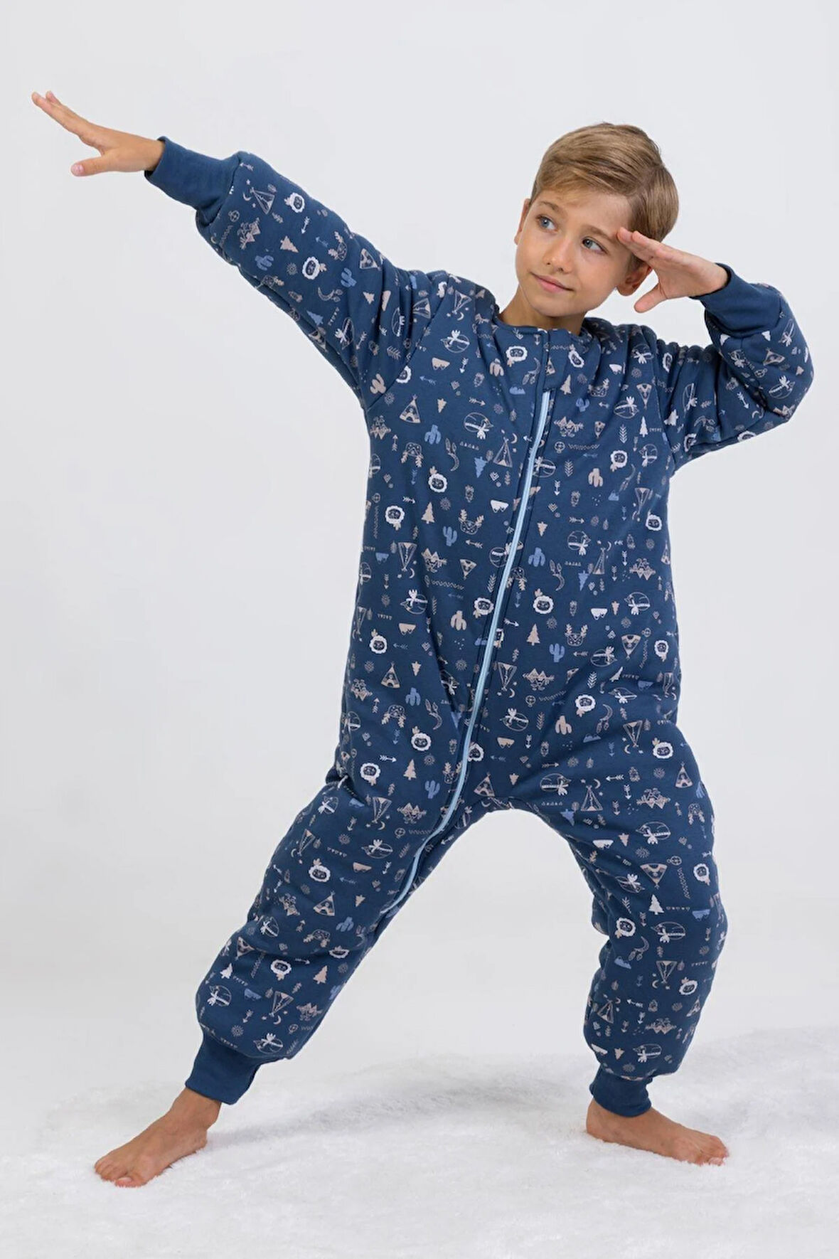 Erkek Çocuk Uyku Tulumu Kalın Elyaf Dolgulu Premium Kalite 2.5 Tog 