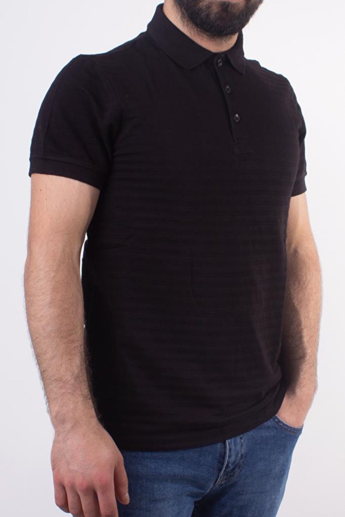 TWİSTER JEANS 2102 SİYAH  POLO YAKA ERKEK T-SHİRT