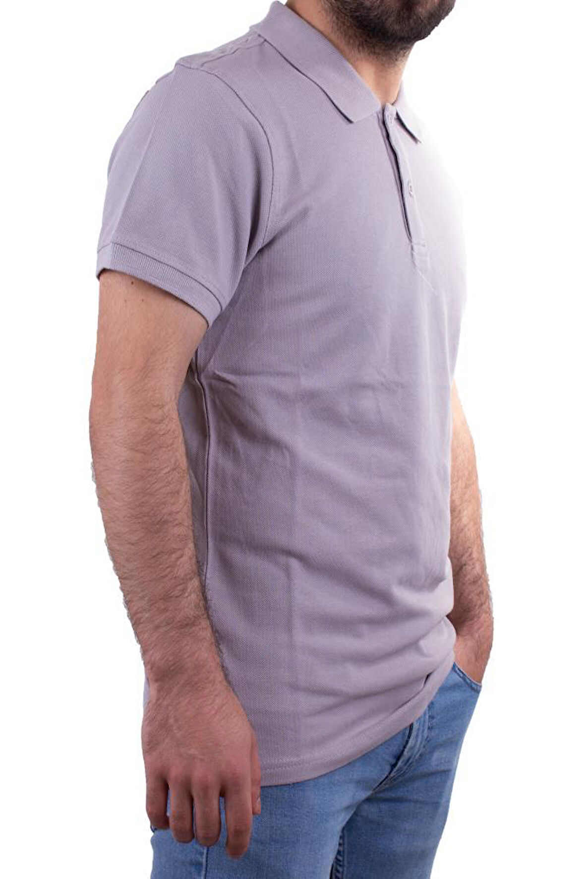 Twister Jeans 2277 Gri Polo Yaka Erkek T-Shirt
