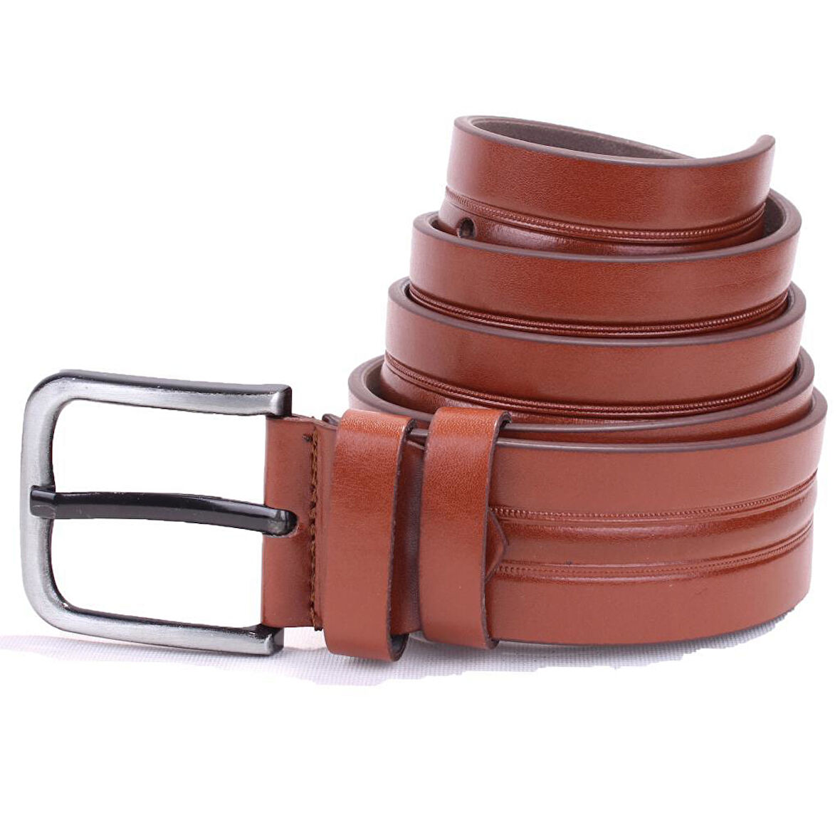 Dagoster DMK26-457 Taba 4.5 cm Suni Deri Erkek Kemer