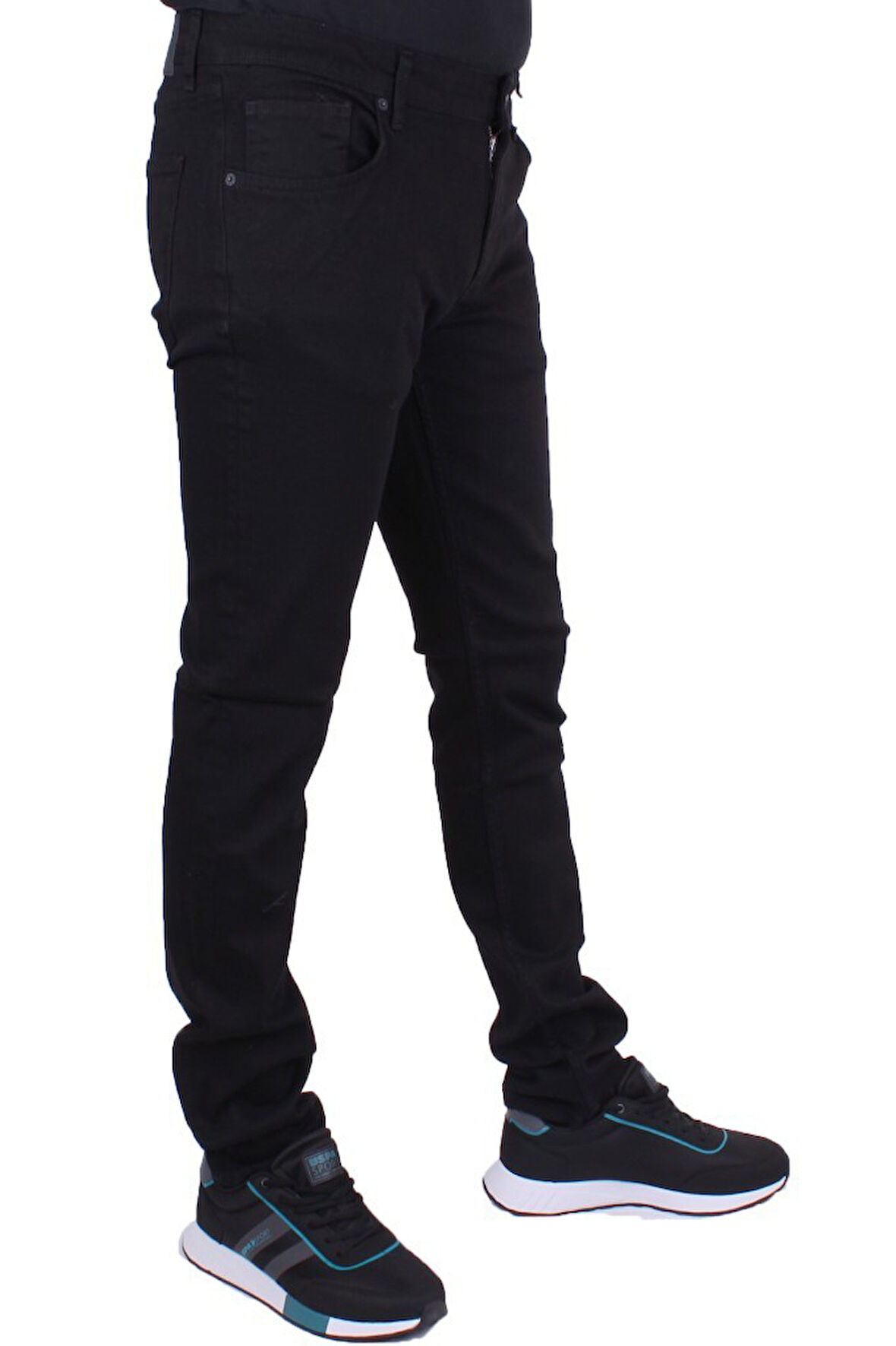Twister Panama 731-01 Siyah Düşük Bel Dar Paça Erkek Jeans Pantolon