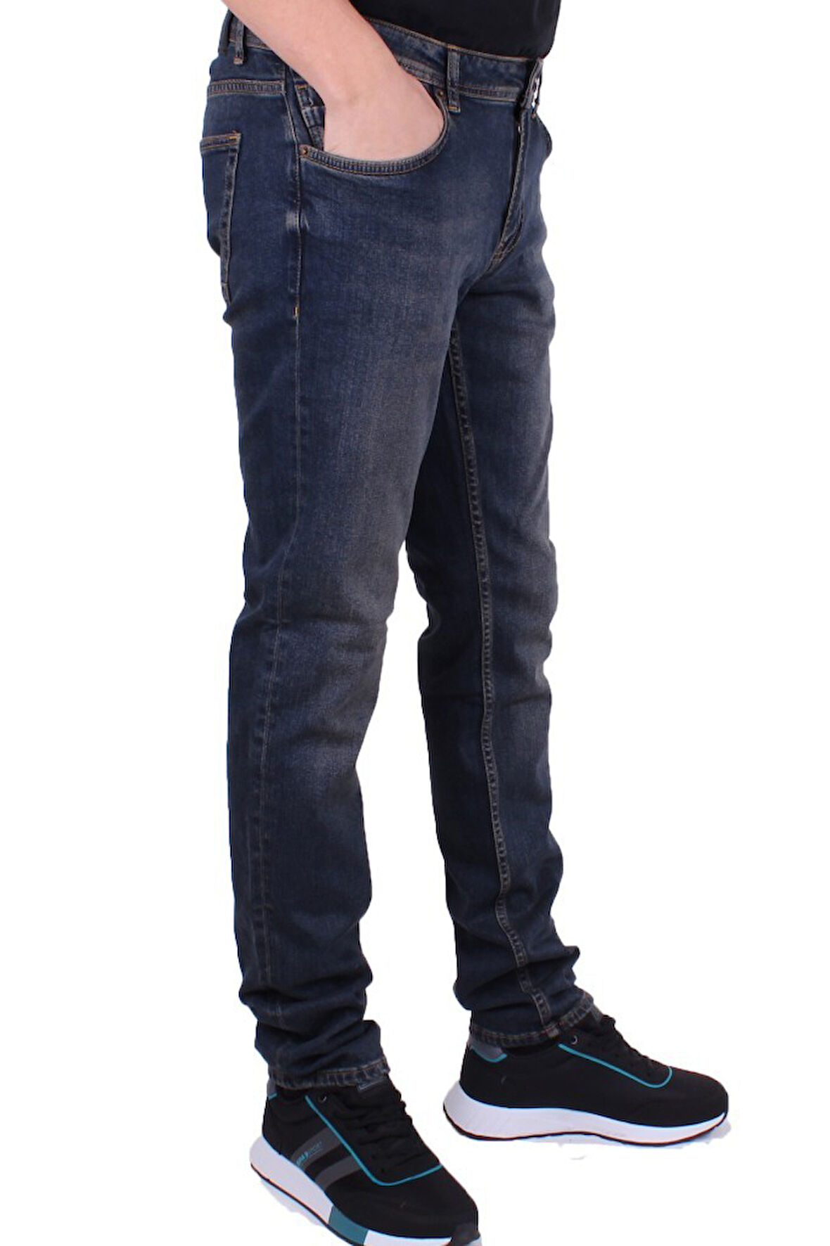 Twister Panama 758-01 Lacivert Düşük Bel Dar Paça Erkek Jeans Pantolon