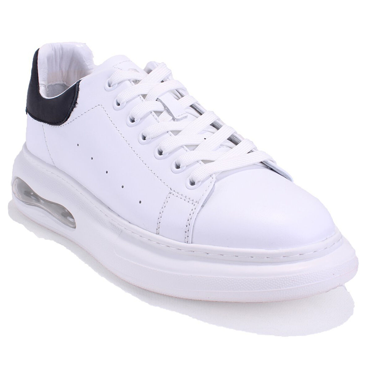 Hammer Jack 10225014 Marsa Beyaz Siyah Ortopedik Günlük Erkek Deri Ayakkabı