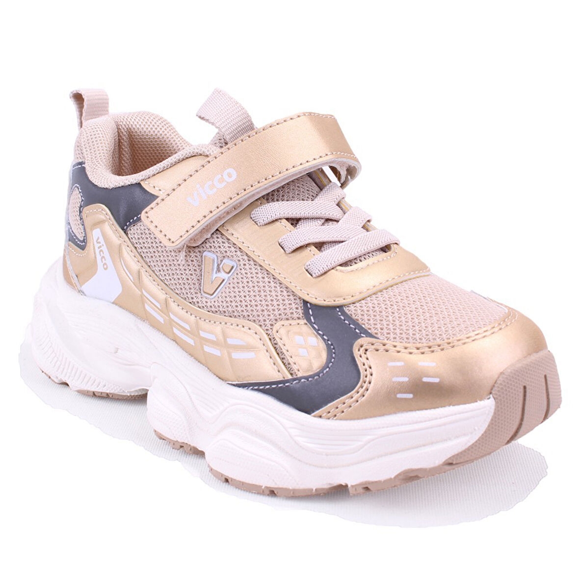 Vicco Tag 346F25Y225 Altın Ortopedik Günlük Kız Çocuk Spor Ayakkabı