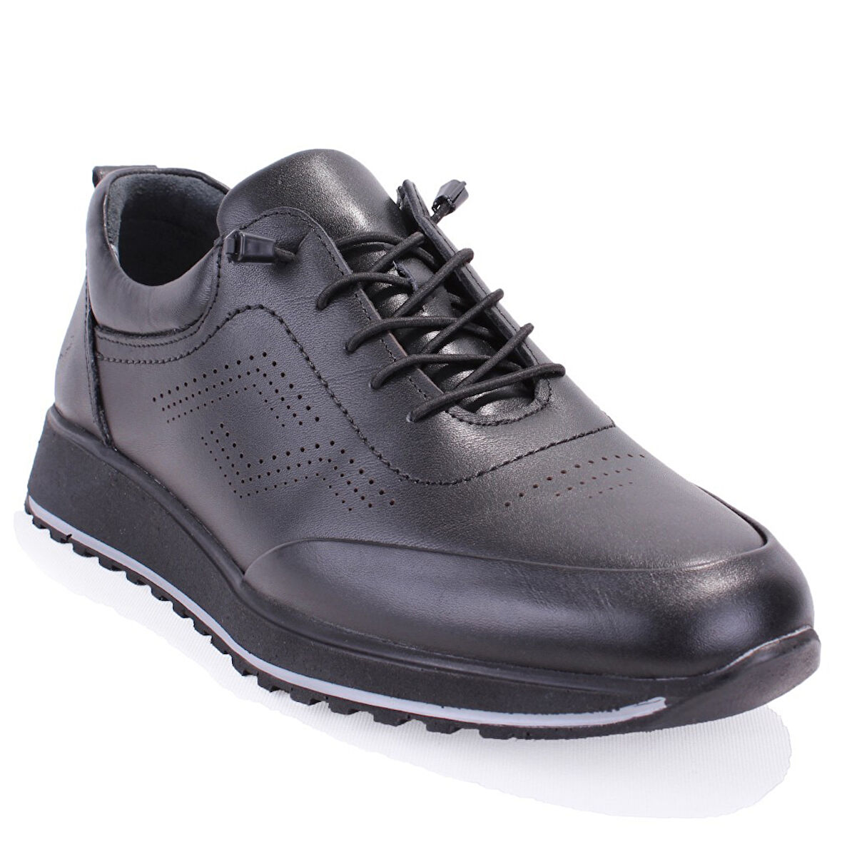 Dagoster DMA08-2182 Siyah Ortopedik Günlük Erkek Deri Ayakkabı