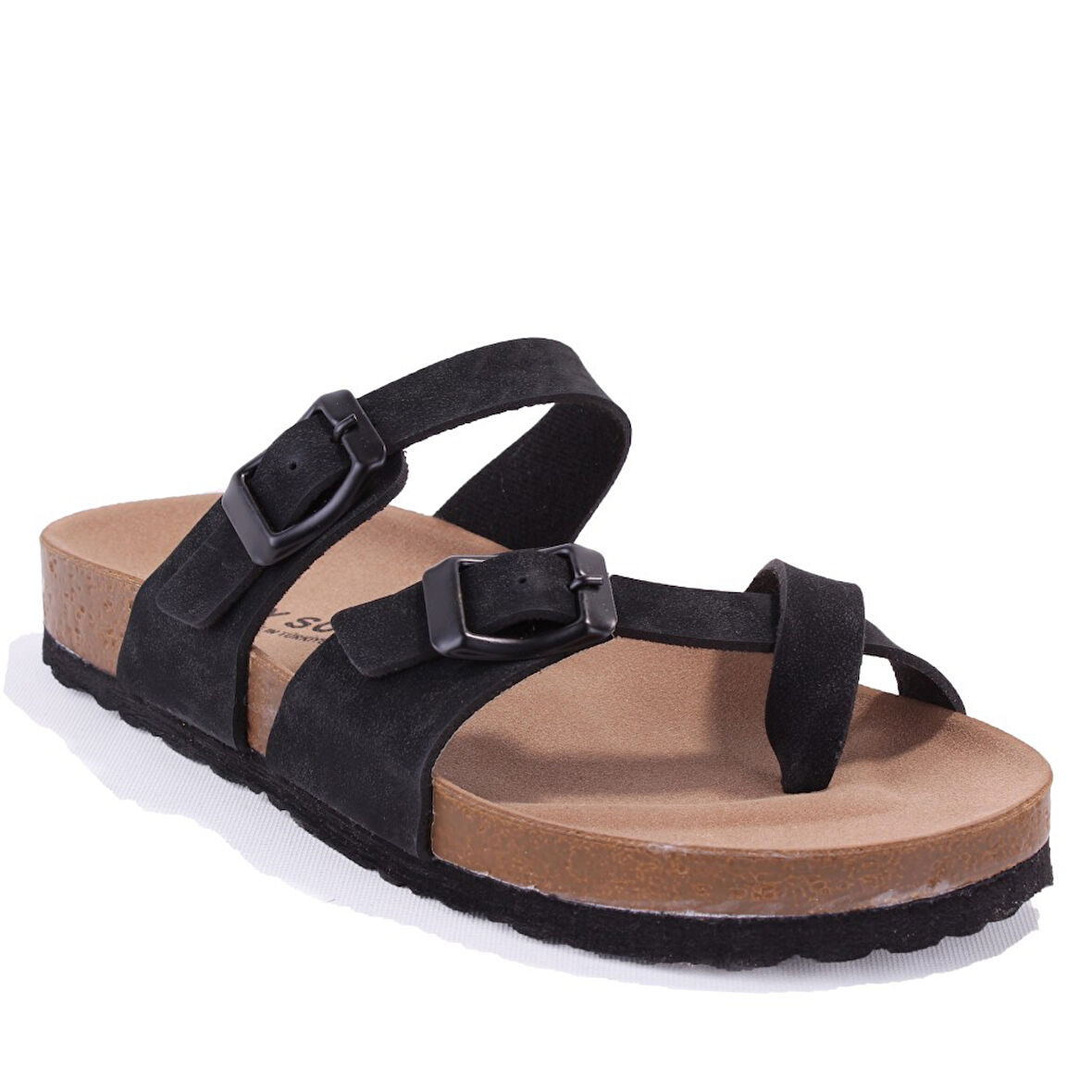 Fly Soft S042031 Siyah Günlük Ortopedik Permak Arası Kadın Spor Terlik