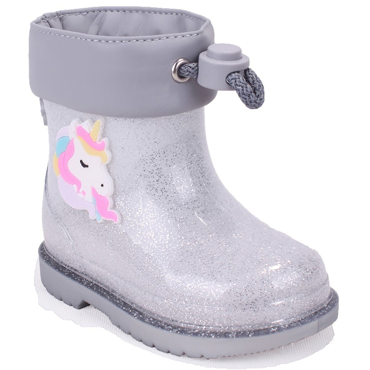 İgor W10339 Bimbi Unicornio Gümüş Ortopedik Kız Çocuk Yağmur Çizme