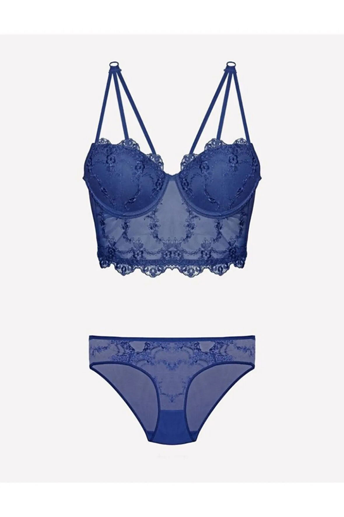 Destekli Sütyen Takım 4491 | Kırmızı