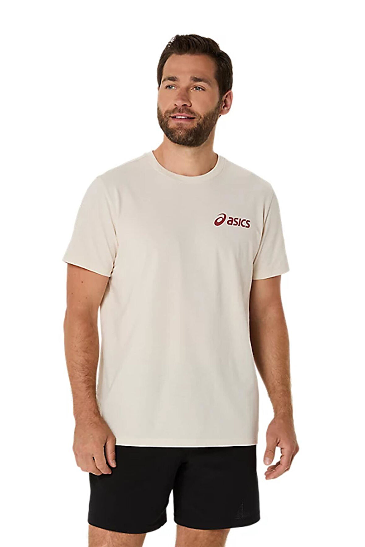 Asics Erkek Tişört Road Graphic SS Tee 2031F026-101