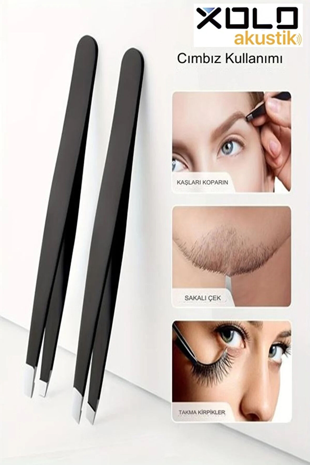 Akustik Cımbız Serisi Renkli Çelik Cımbız Kalın Kesik Uçlu Yan Kıl Tüy Cımbızı XLC520A