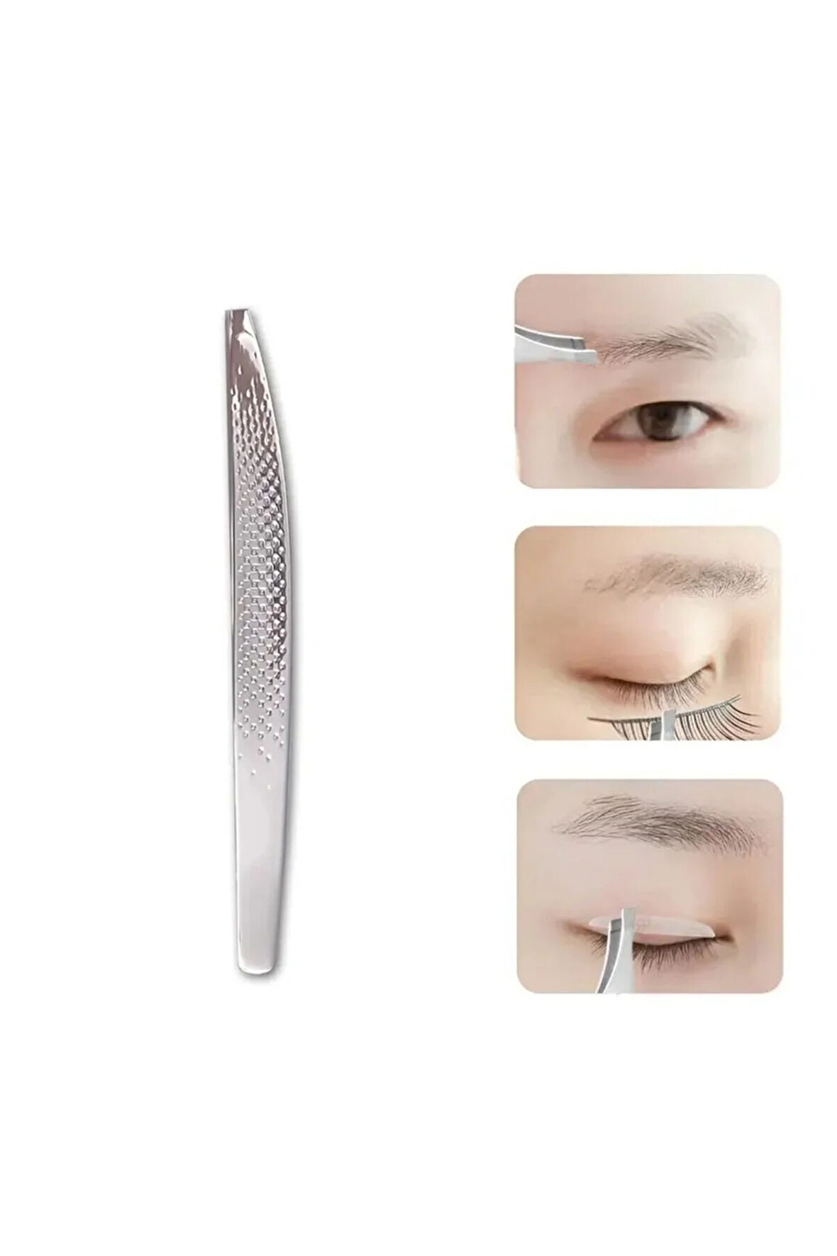 Çelik Akustik Cımbız Kaydırmaz Kavisli Eğik Uçlu Kalın Kıl Tüy Alma Çelik Cımbız XLC512